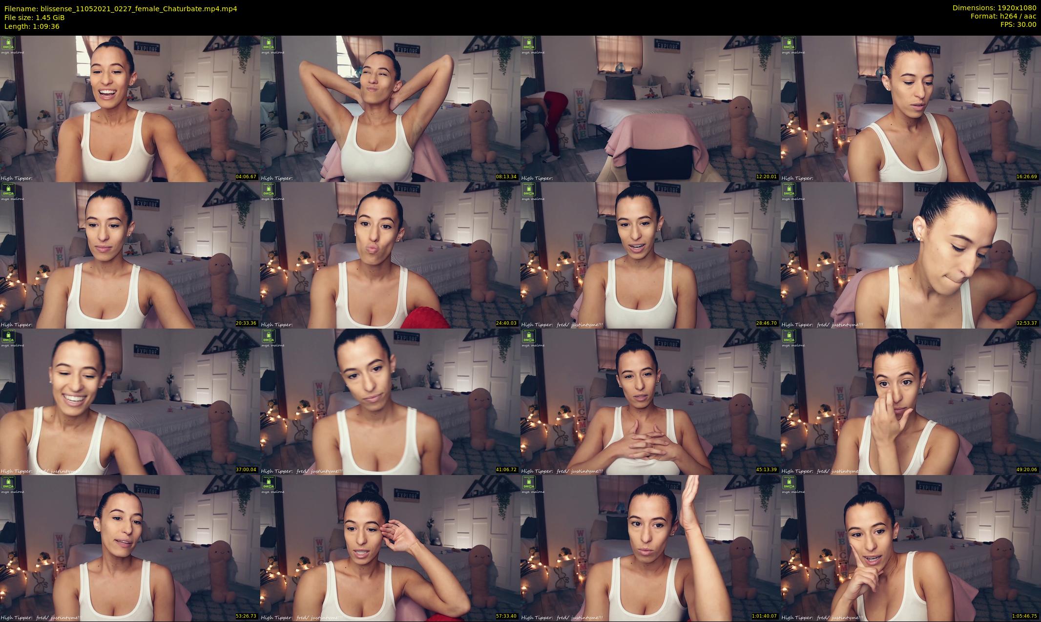blissense — 70 minute Chaturbate female cam show recording, 1080p, May 11, 2021
