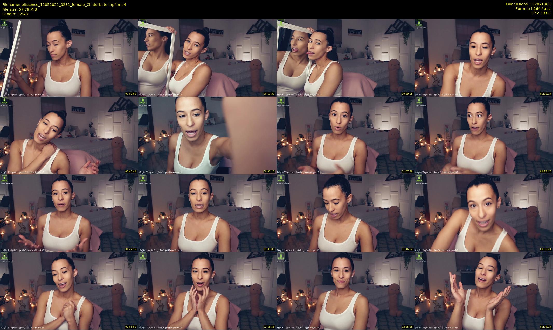 blissense — 3 minute Chaturbate female cam show recording, 1080p, May 11, 2021