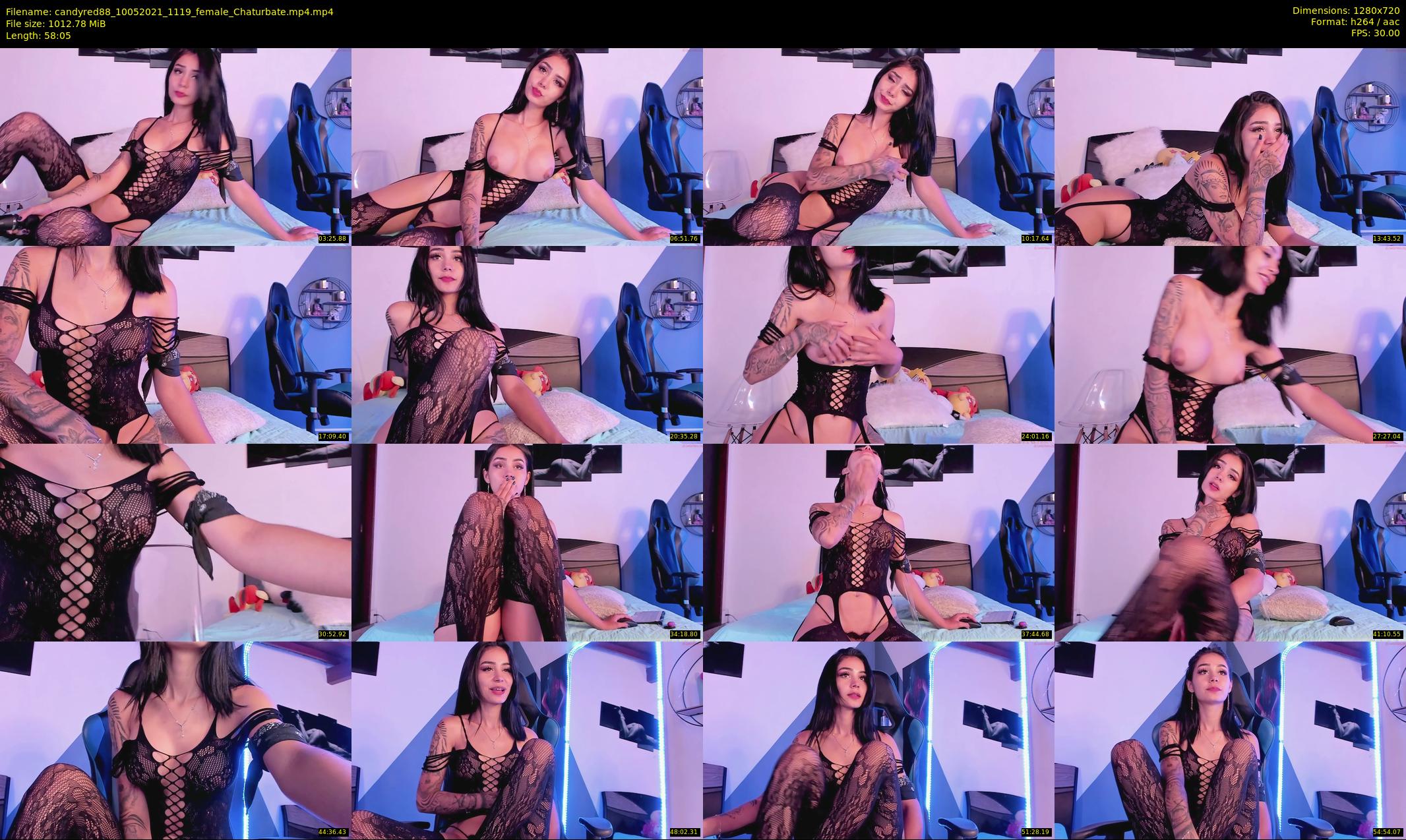 candyred88 — 59 minute Chaturbate female cam show recording, 720p, May 10, 2021