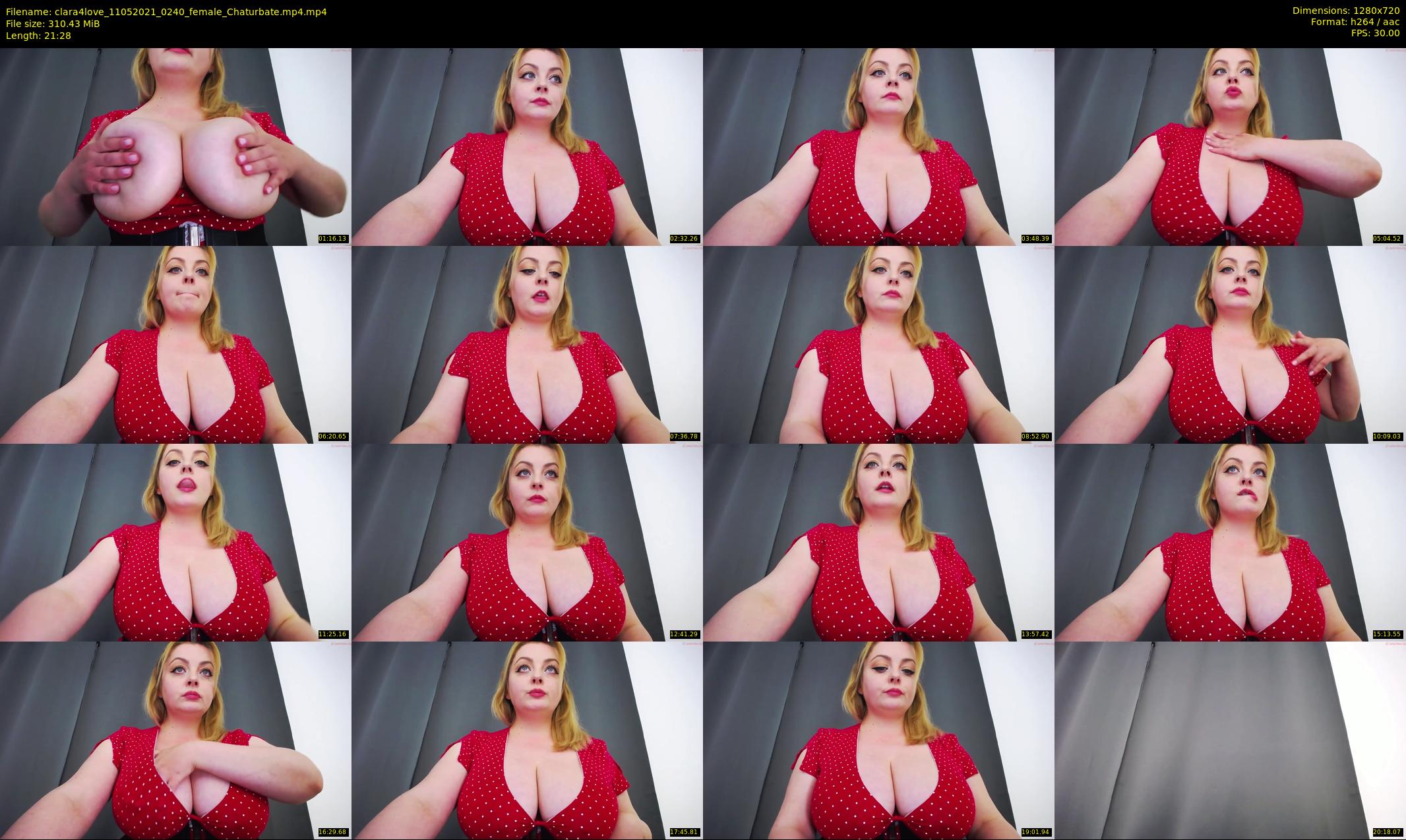 clara4love — 22 minute Chaturbate female cam show recording, 720p, May 11, 2021