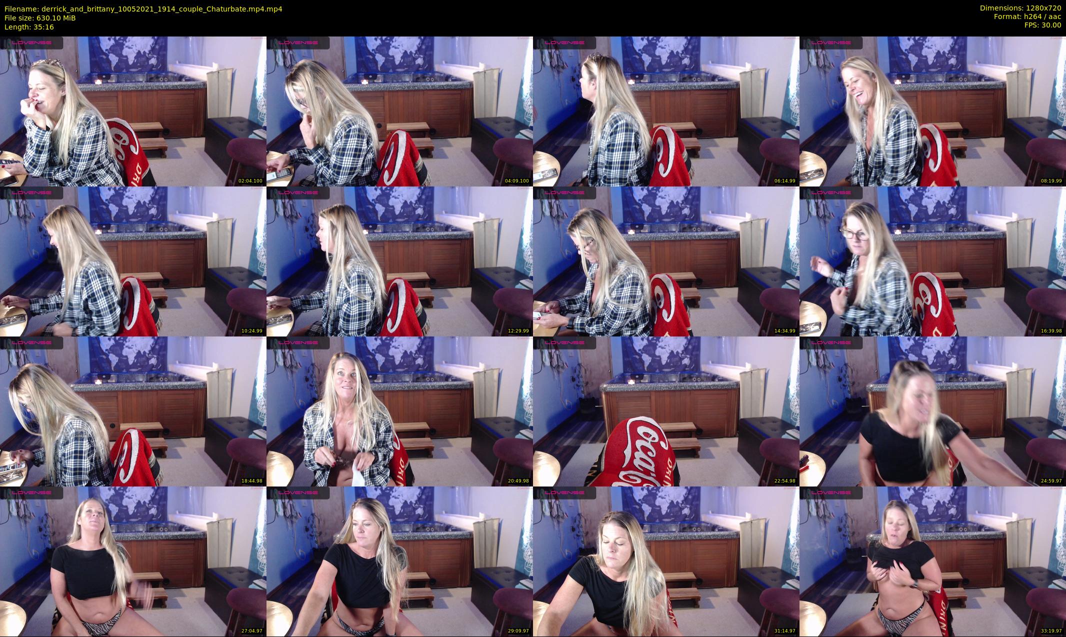 derrick_and_brittany — 36 minute Chaturbate couple cam show recording, 720p, May 10, 2021