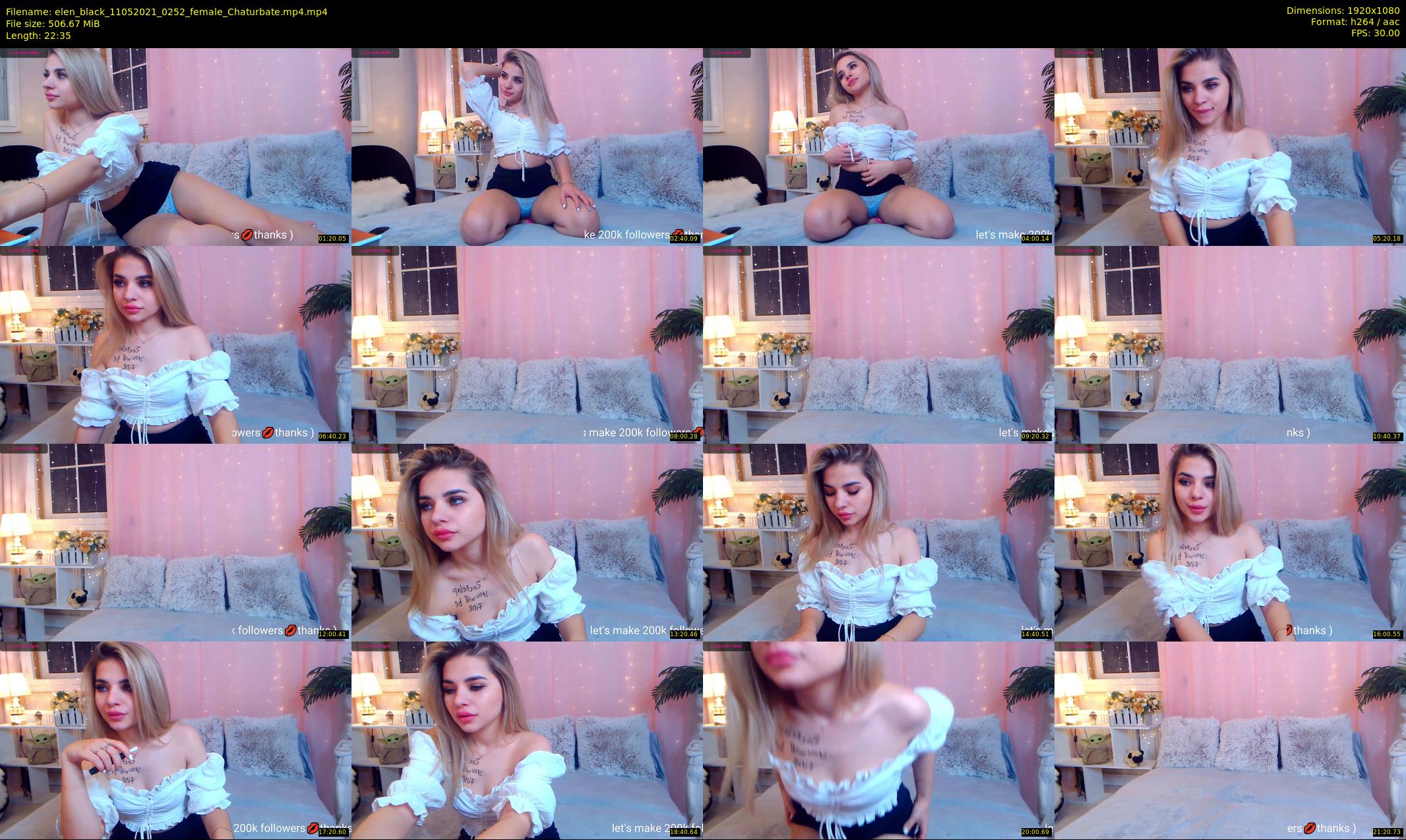 elen_black — 23 minute Chaturbate female cam show recording, 1080p, May 11, 2021