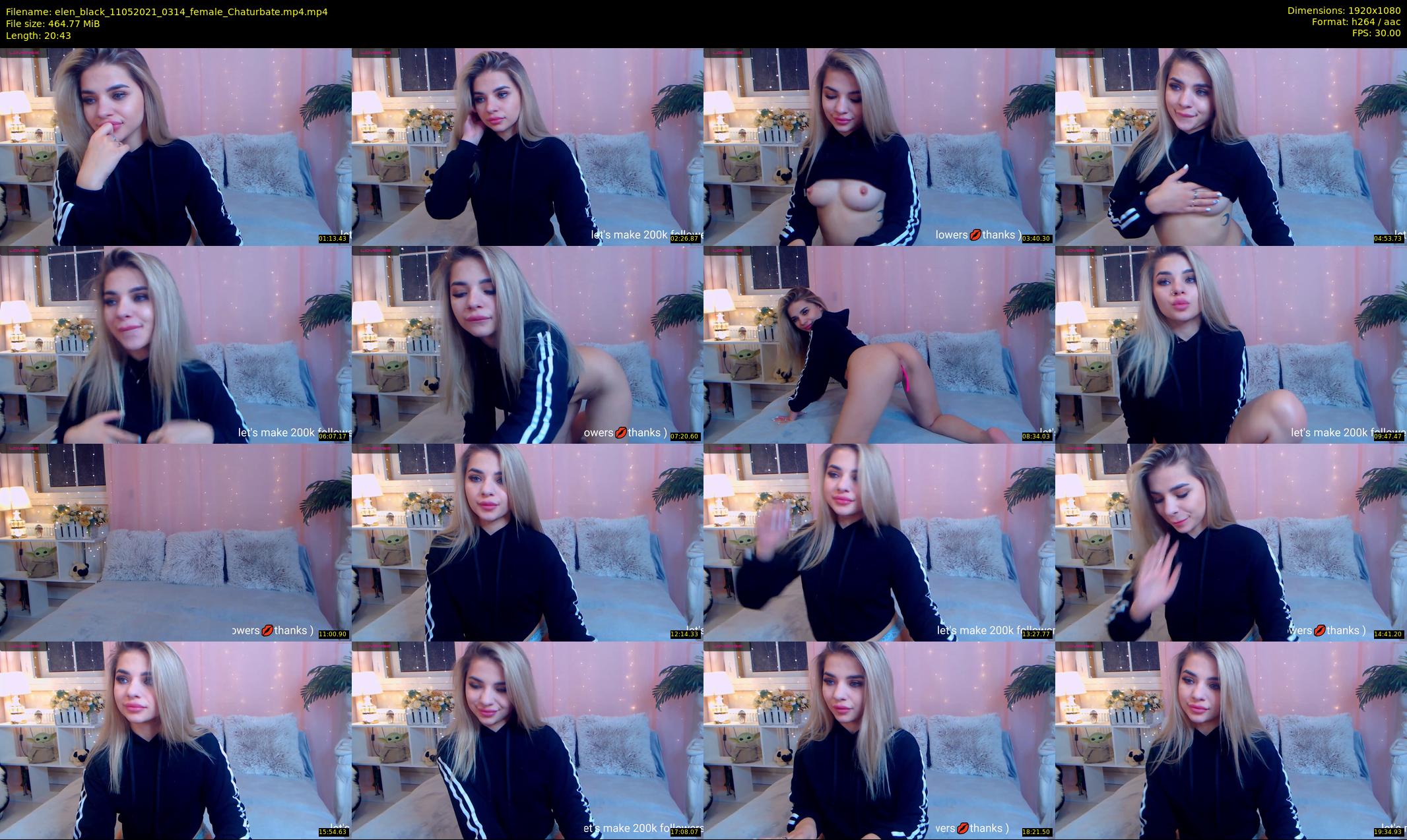 elen_black — 21 minute Chaturbate female cam show recording, 1080p, May 11, 2021