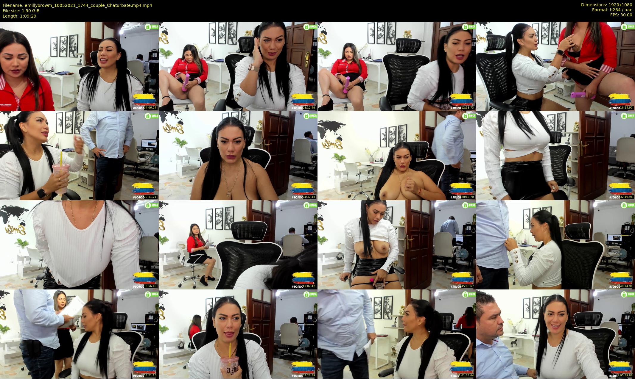 emillybrowm — 70 minute Chaturbate couple cam show recording, 1080p, May 10, 2021