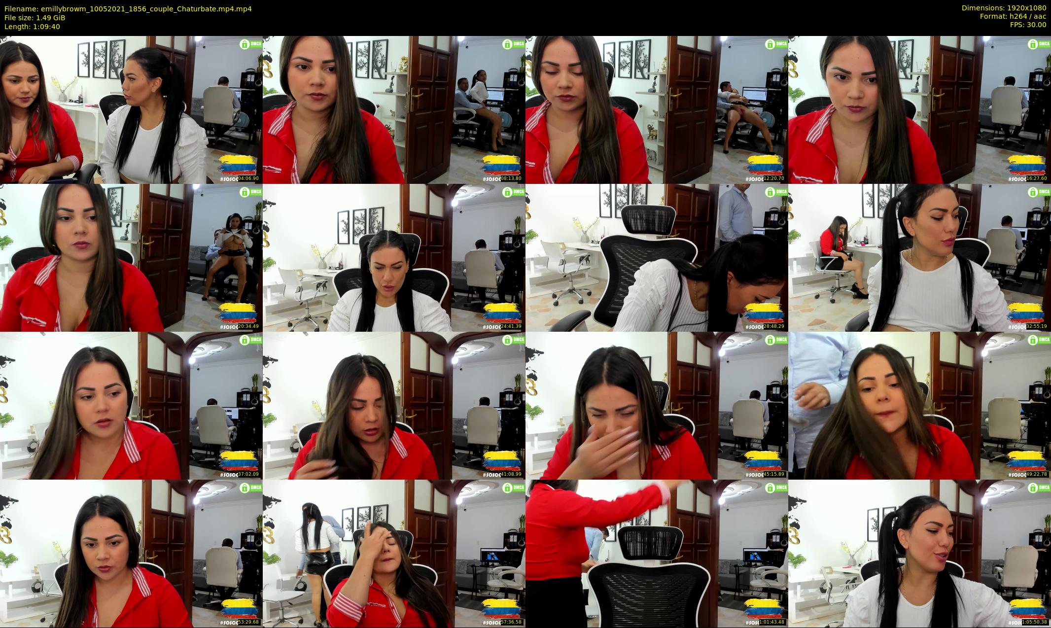 emillybrowm — 70 minute Chaturbate couple cam show recording, 1080p, May 10, 2021