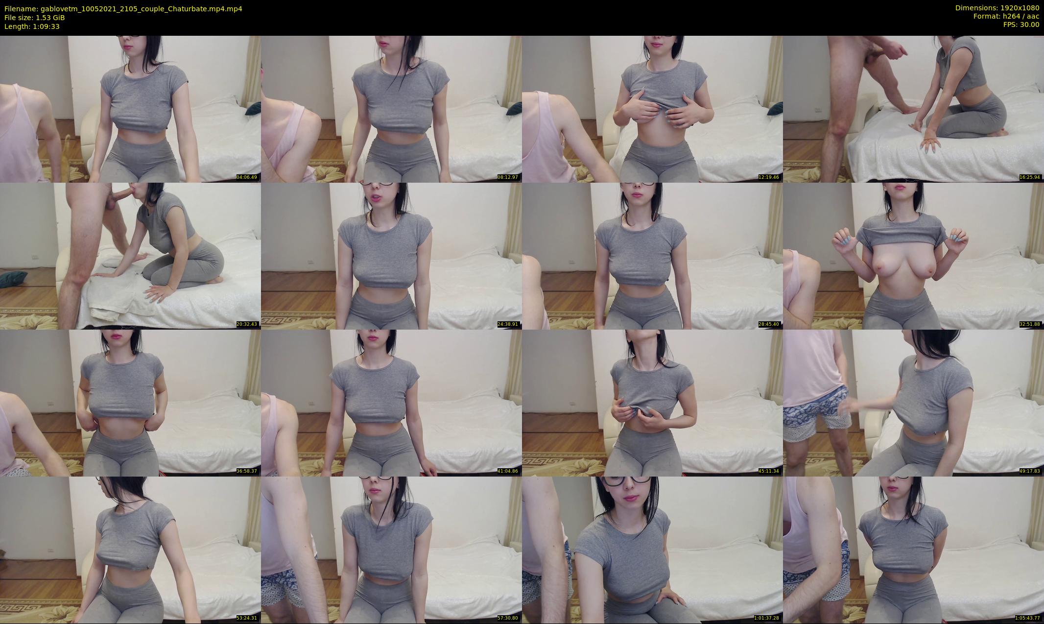 gablovetm — 70 minute Chaturbate couple cam show recording, 1080p, May 10, 2021