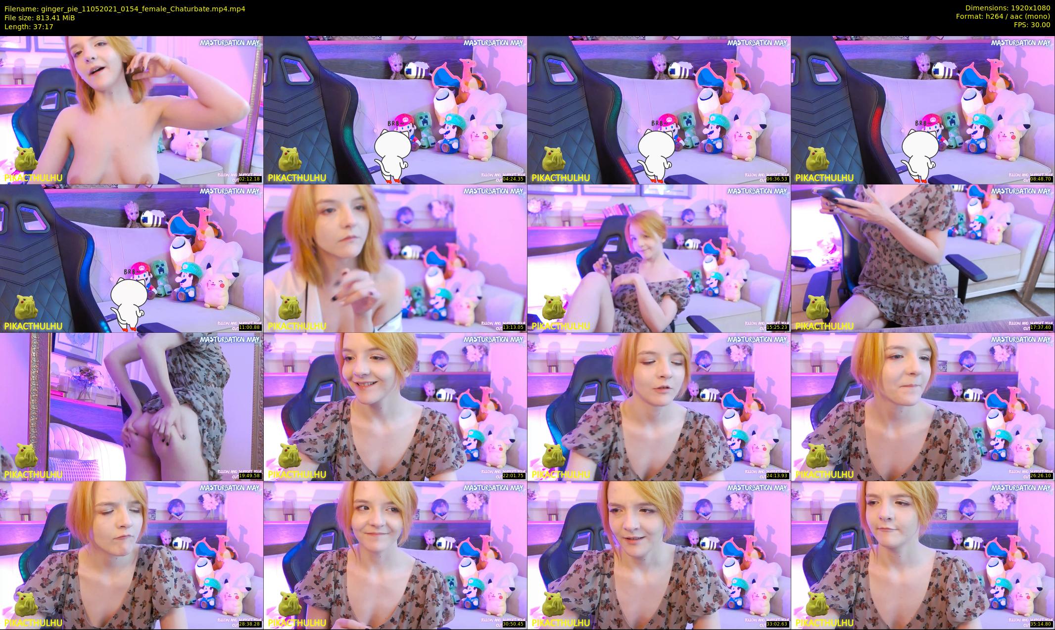 ginger_pie — 38 minute Chaturbate female cam show recording, 1080p, May 11, 2021