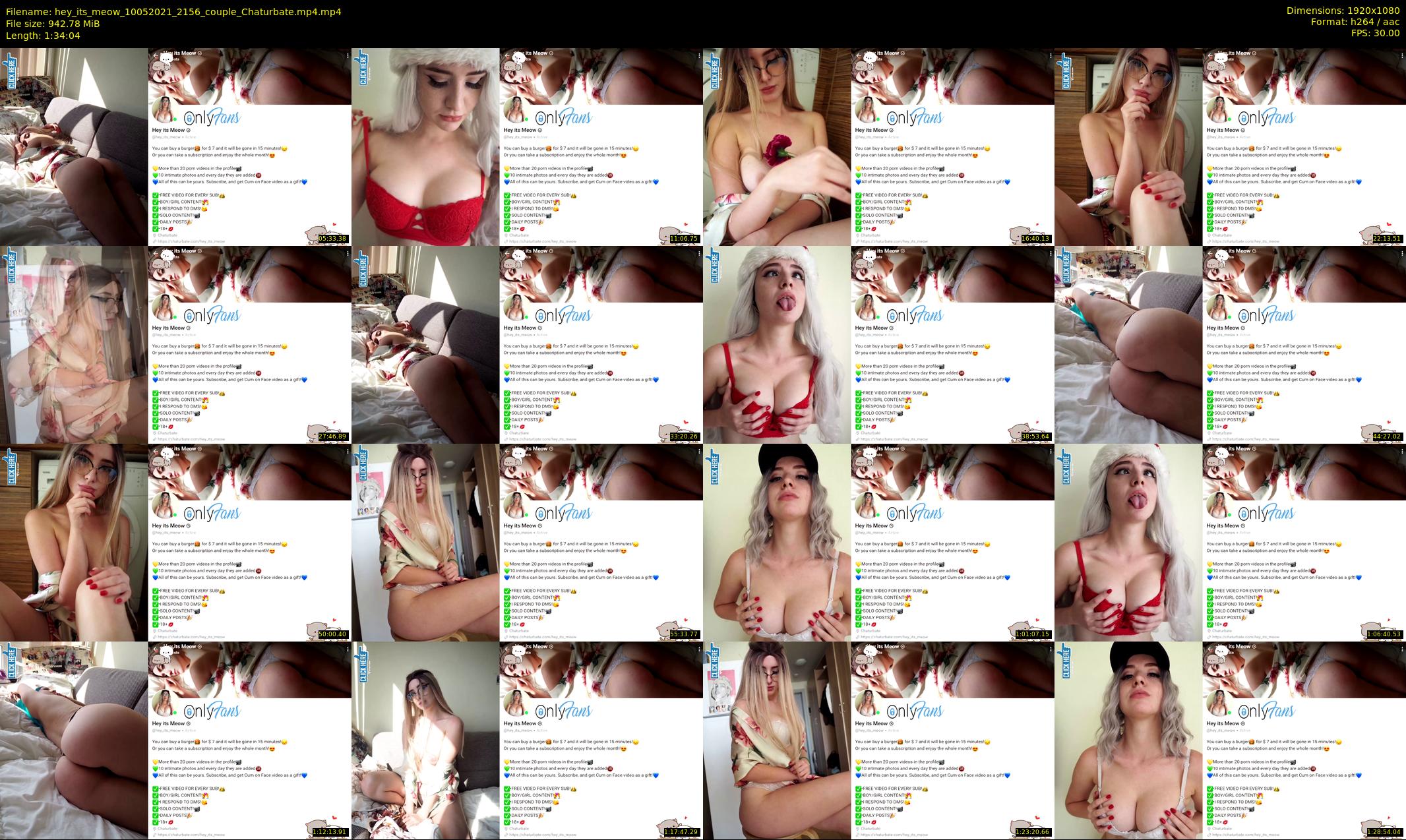 hey_its_meow — 95 minute Chaturbate couple cam show recording, 1080p, May 10, 2021