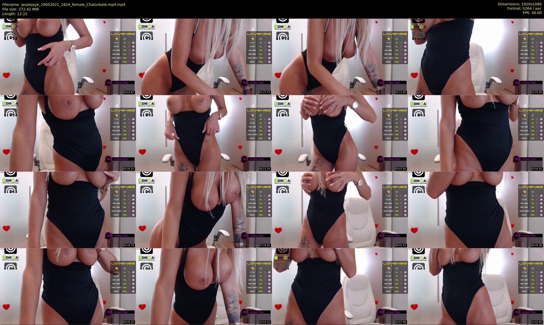 jessiejaye — 13 minute Chaturbate female cam show recording, 1080p, May 10, 2021