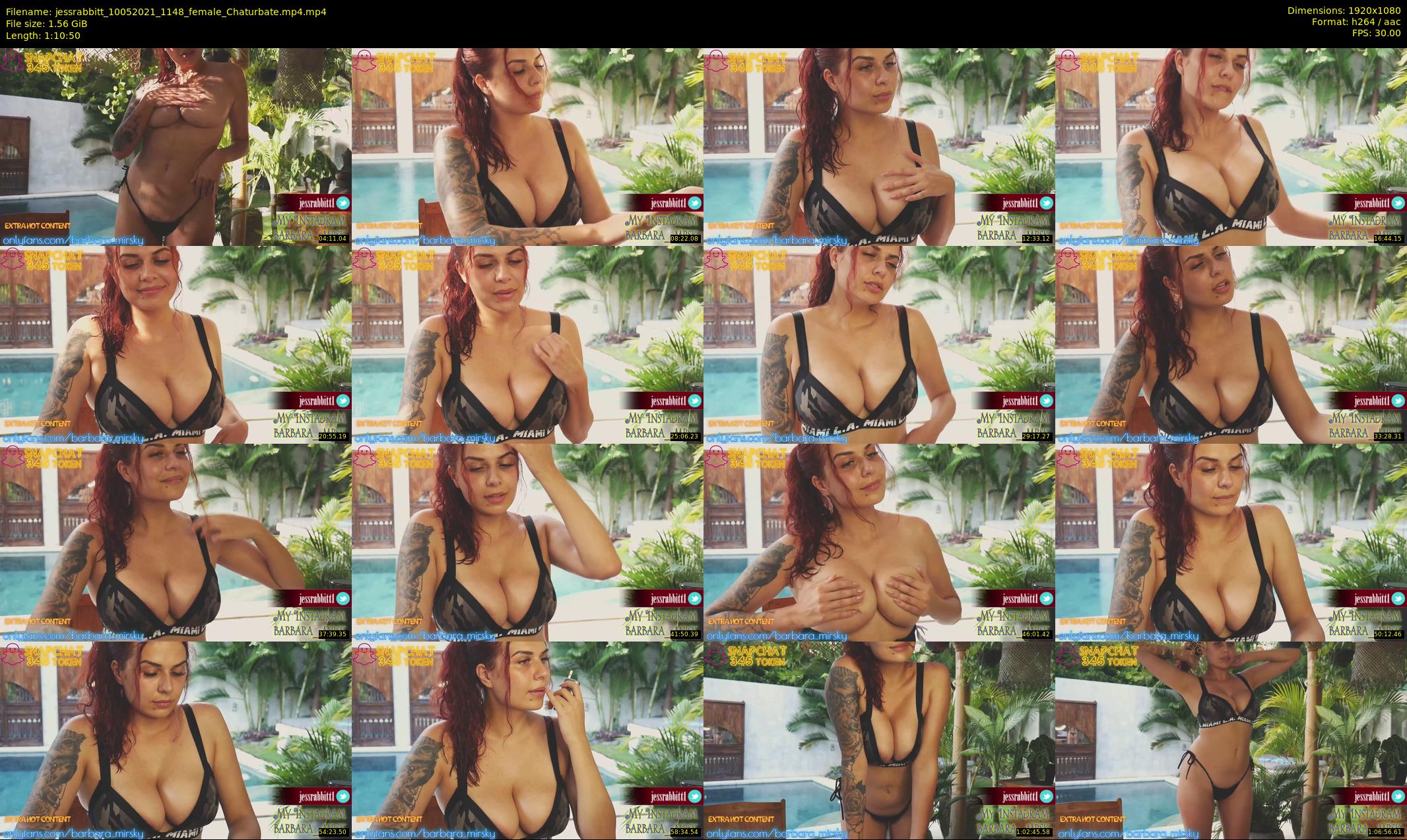 jessrabbitt — 71 minute Chaturbate female cam show recording, 1080p, May 10, 2021
