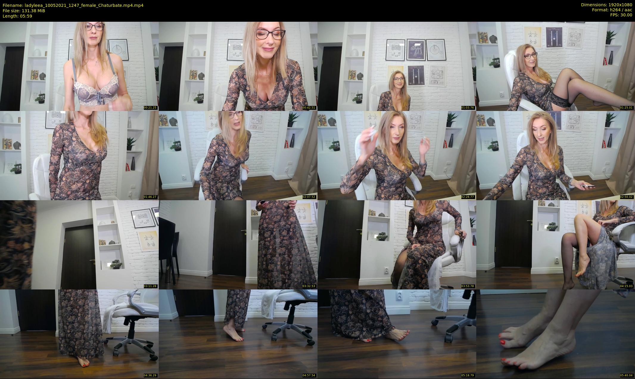 ladyleea — 6 minute Chaturbate female cam show recording, 1080p, May 10, 2021