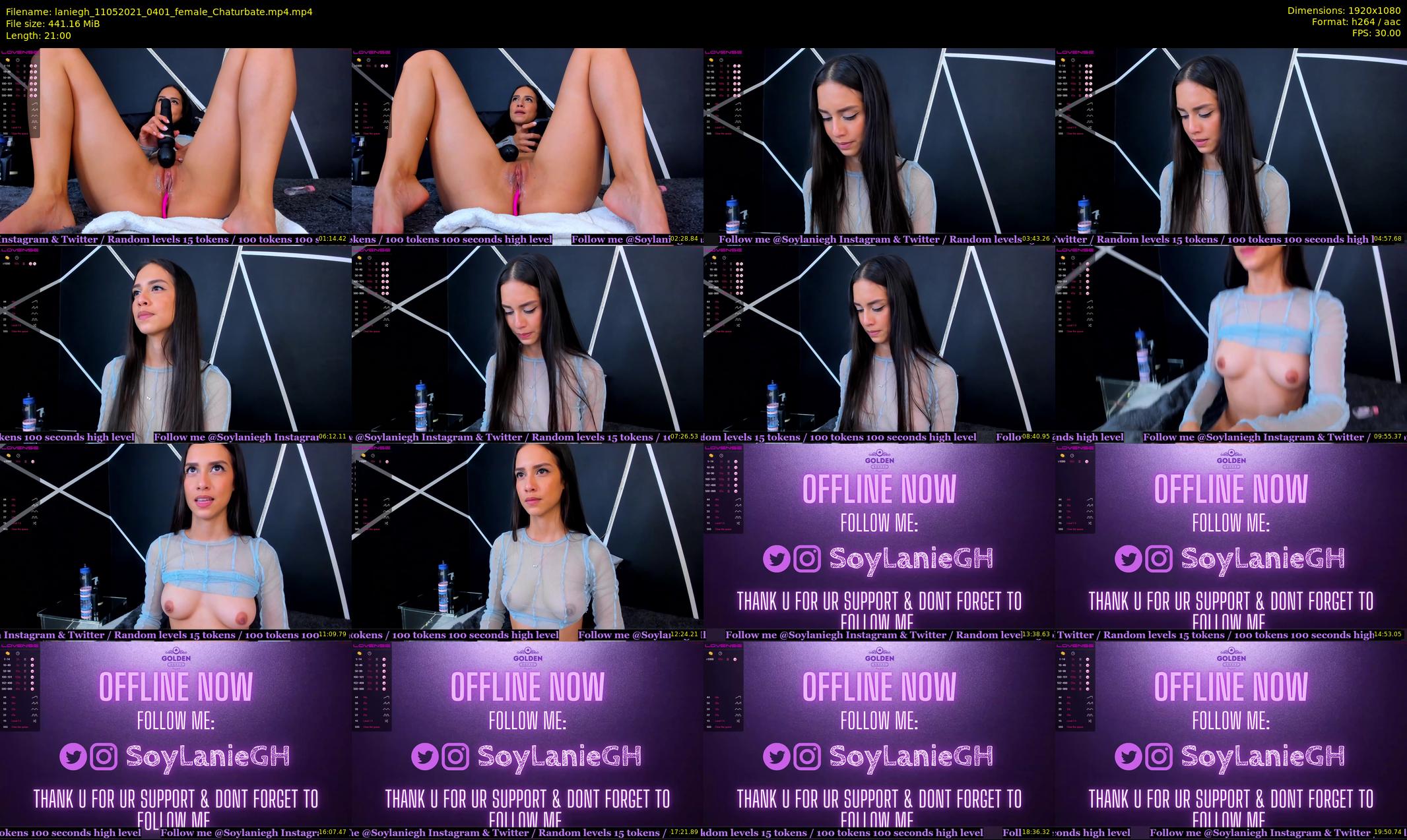 laniegh — 21 minute Chaturbate female cam show recording, 1080p, May 11, 2021