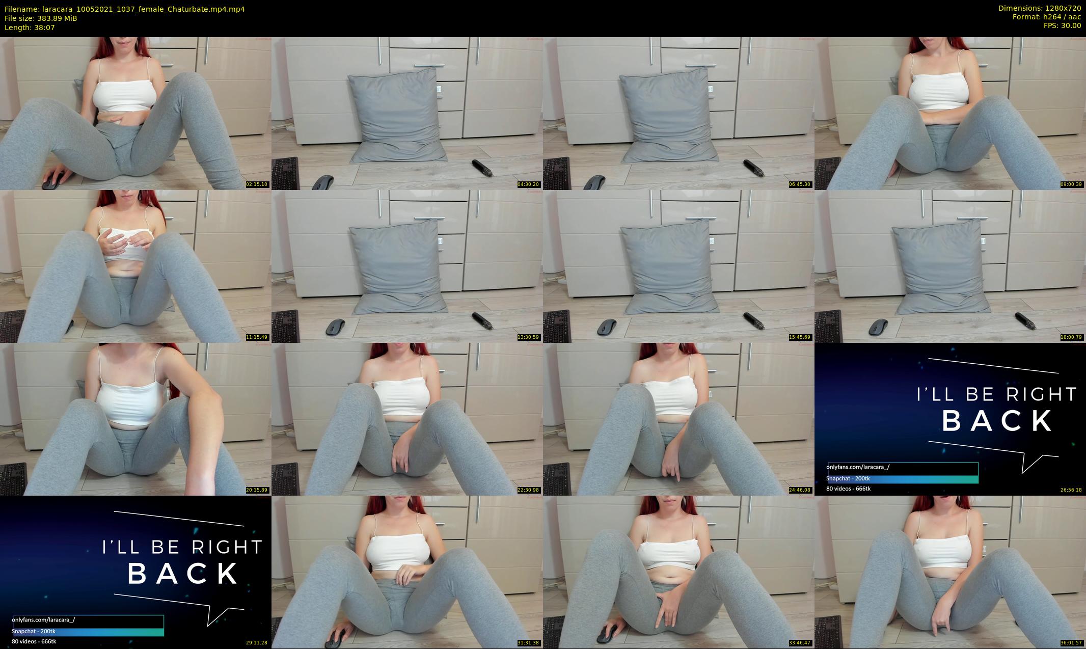 laracara — 39 minute Chaturbate female cam show recording, 720p, May 10, 2021