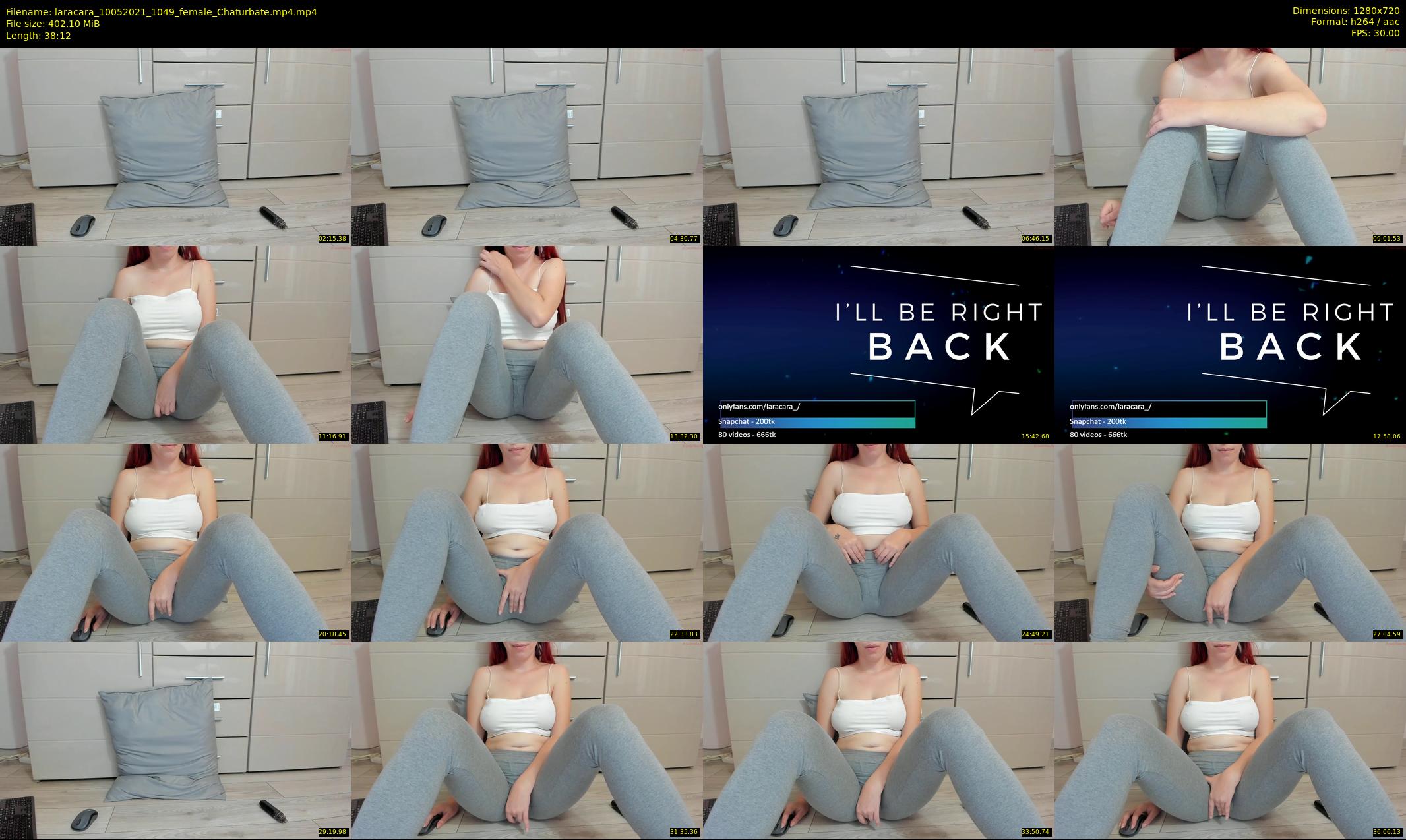 laracara — 39 minute Chaturbate female cam show recording, 720p, May 10, 2021
