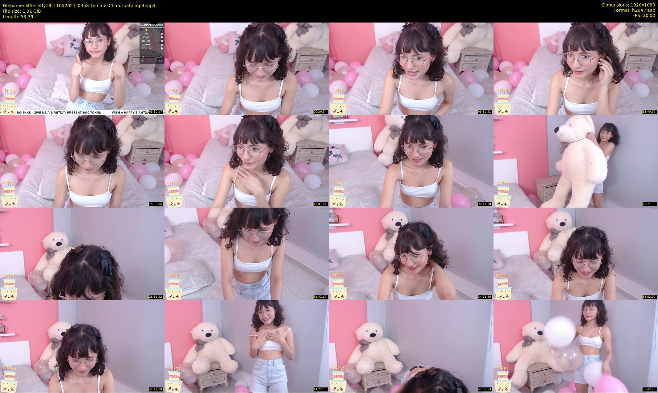 little_effy18 — 54 minute Chaturbate female cam show recording, 1080p, May 11, 2021