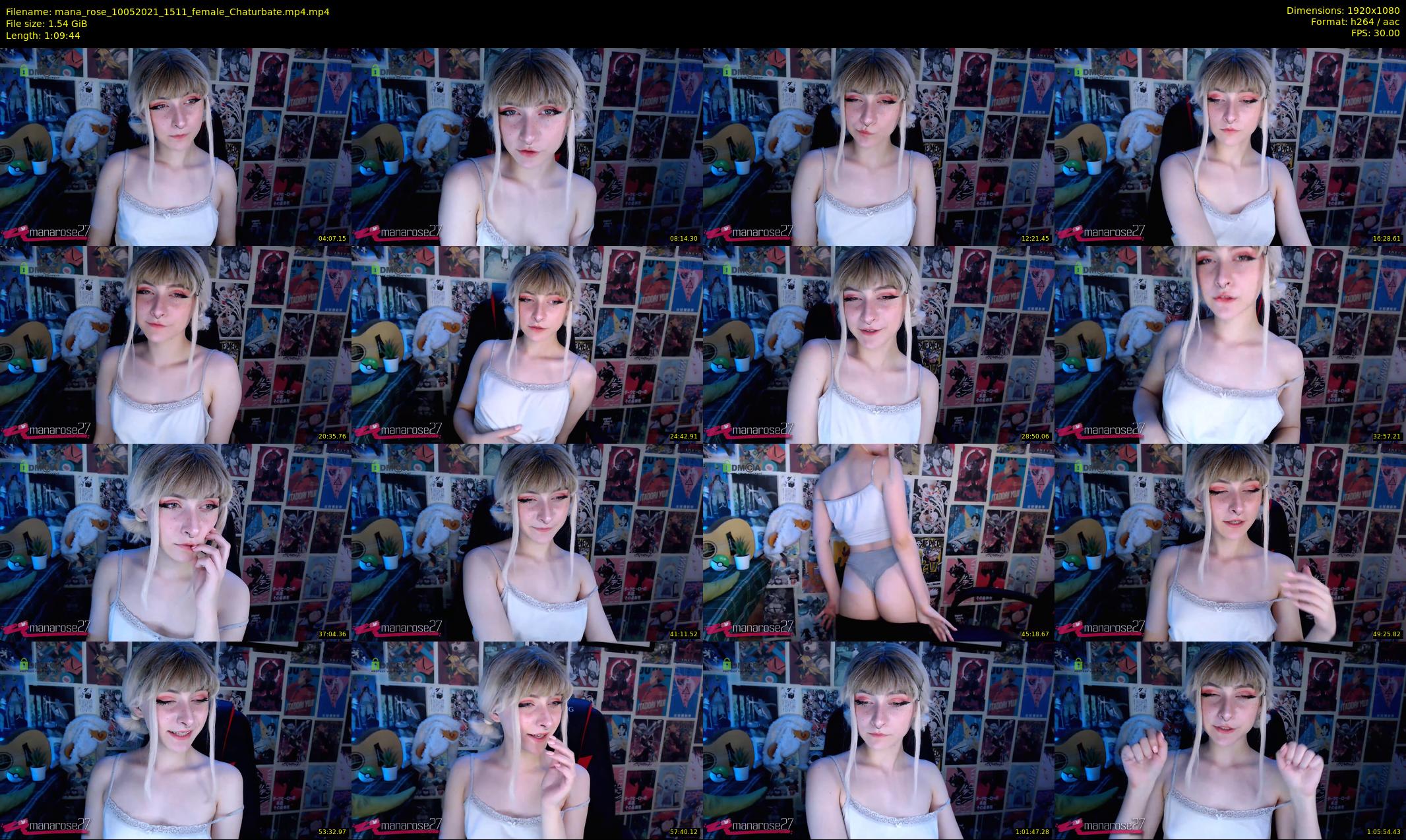 mana_rose — 70 minute Chaturbate female cam show recording, 1080p, May 10, 2021
