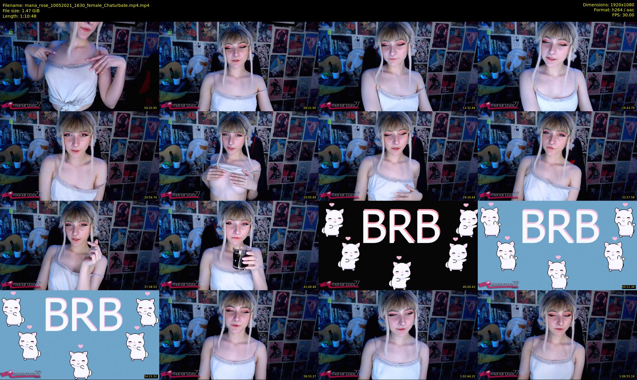 mana_rose — 71 minute Chaturbate female cam show recording, 1080p, May 10, 2021