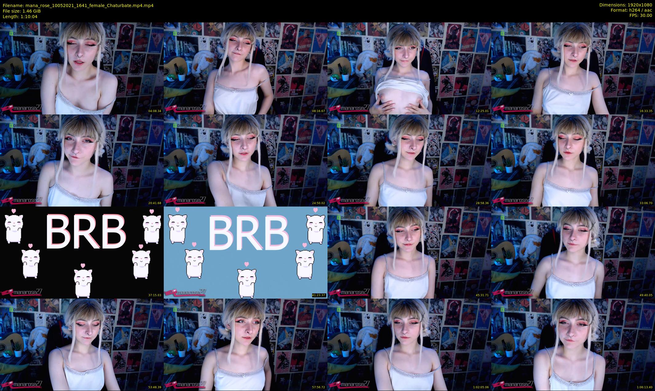 mana_rose — 71 minute Chaturbate female cam show recording, 1080p, May 10, 2021