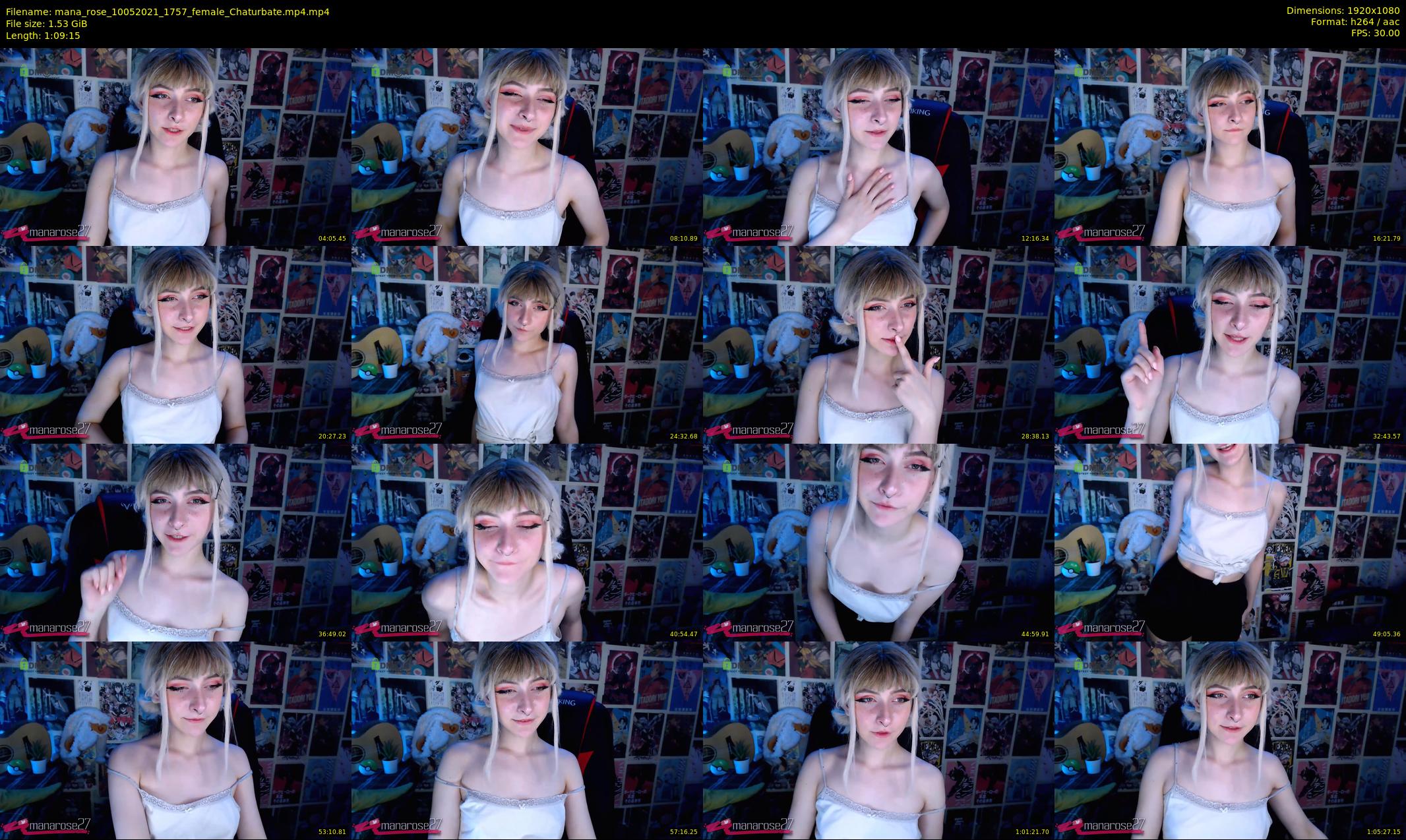 mana_rose — 70 minute Chaturbate female cam show recording, 1080p, May 10, 2021