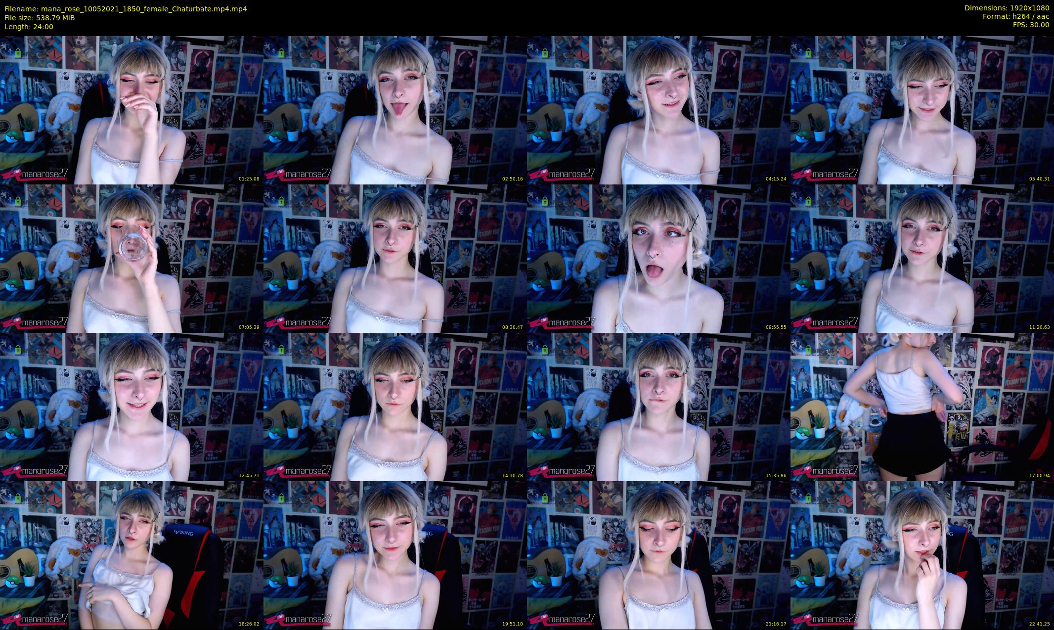 mana_rose — 24 minute Chaturbate female cam show recording, 1080p, May 10, 2021