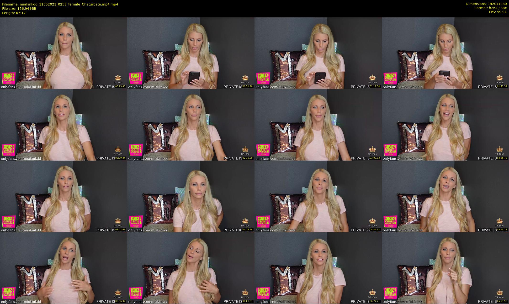 miakinkdd — 8 minute Chaturbate female cam show recording, 1080p, May 11, 2021
