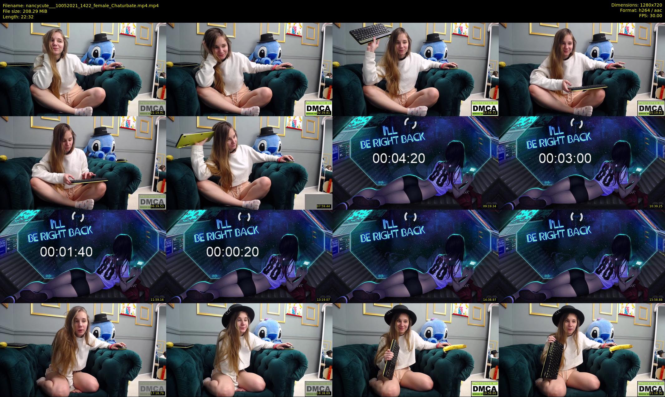 nancycute__ — 23 minute Chaturbate female cam show recording, 720p, May 10, 2021