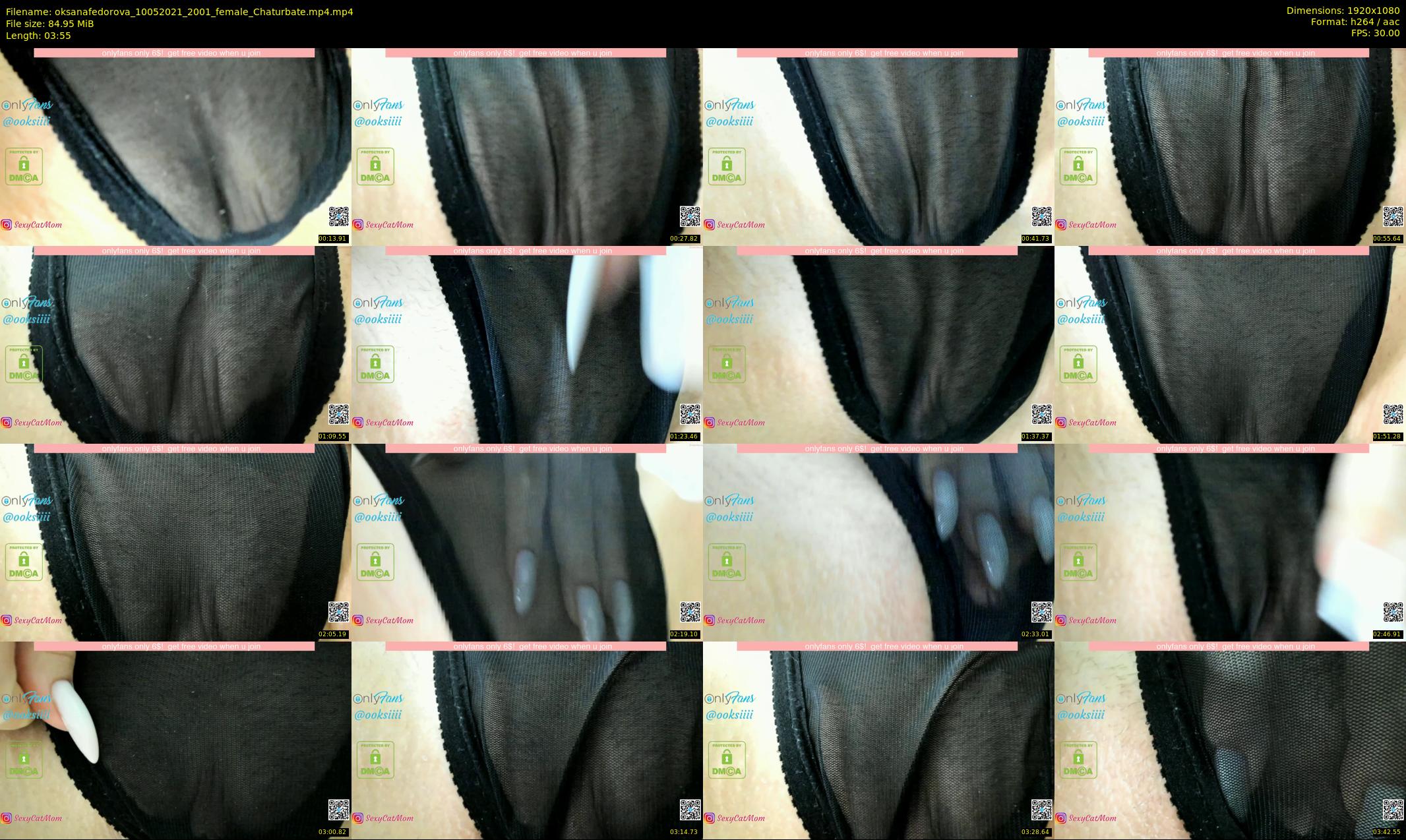 oksanafedorova — 4 minute Chaturbate female cam show recording, 1080p, May 10, 2021
