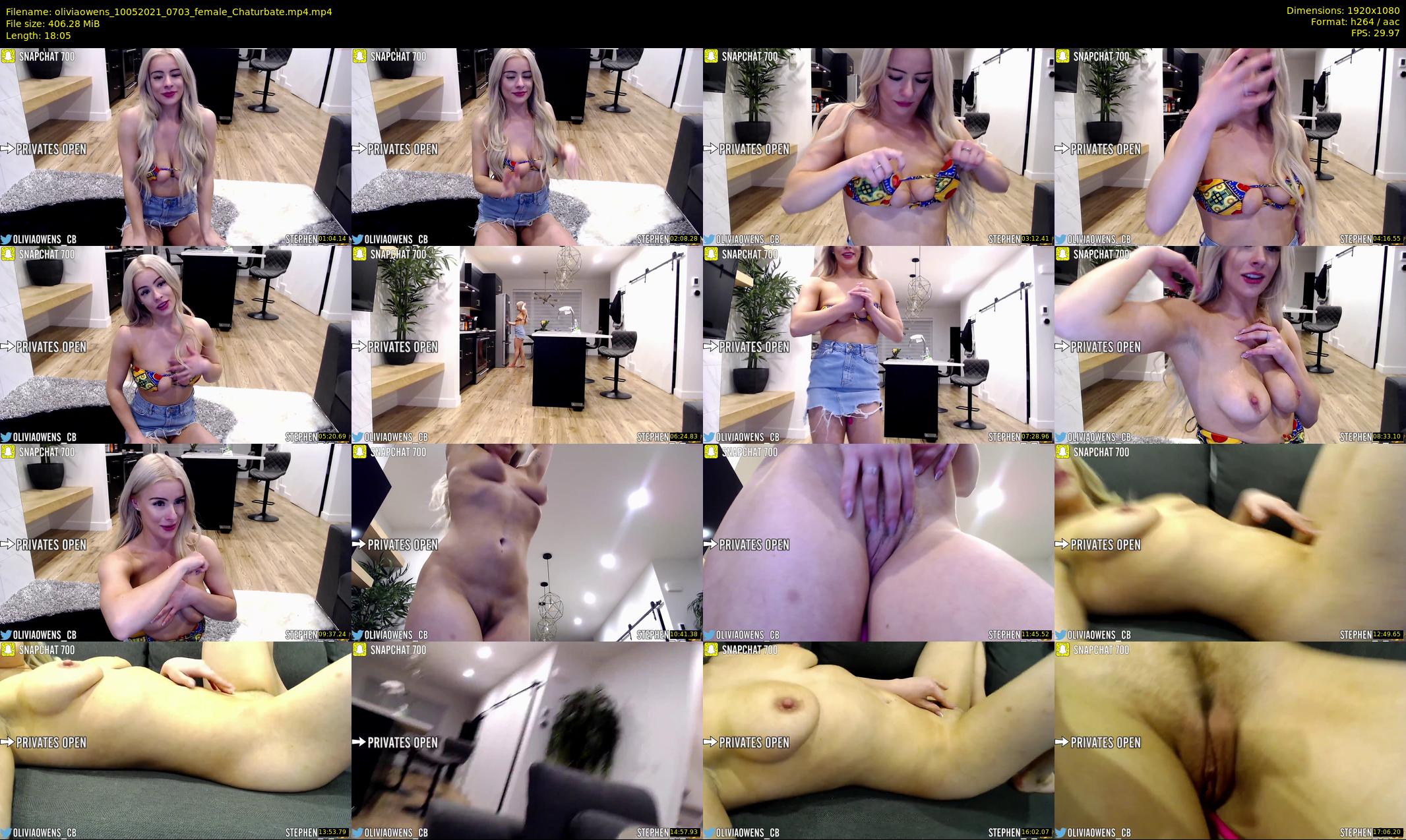 oliviaowens — 19 minute Chaturbate female cam show recording, 1080p, May 10, 2021