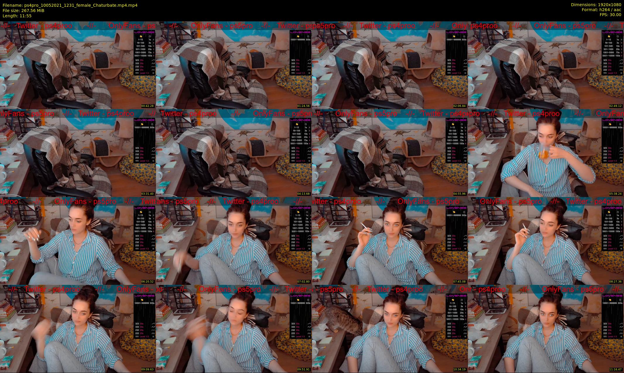 ps4pro — 12 minute Chaturbate female cam show recording, 1080p, May 10, 2021