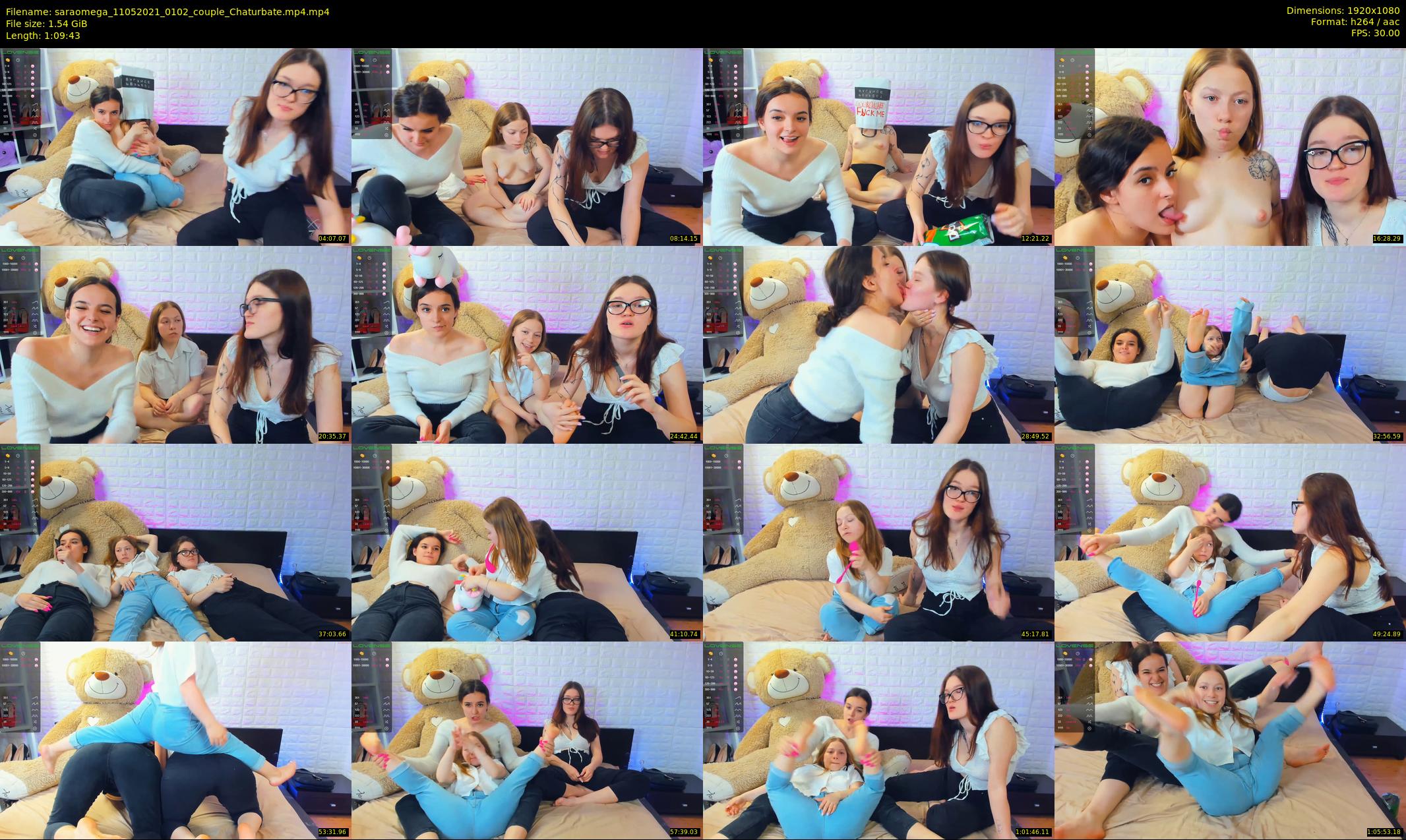 saraomega — 70 minute Chaturbate couple cam show recording, 1080p, May 11, 2021