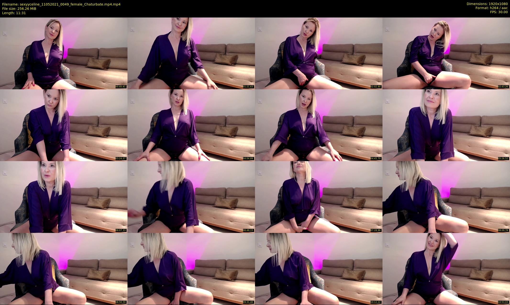sexyyceline — 12 minute Chaturbate female cam show recording, 1080p, May 11, 2021