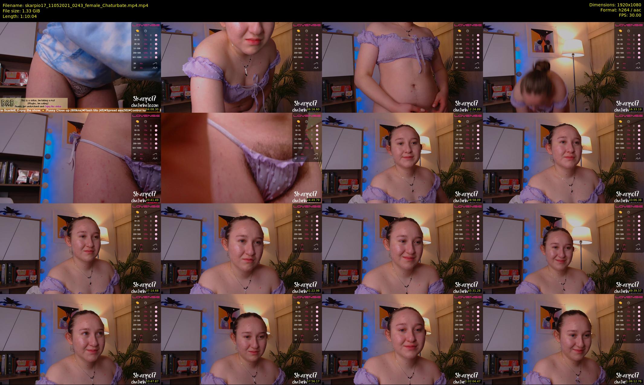 skarpio17 — 71 minute Chaturbate female cam show recording, 1080p, May 11, 2021