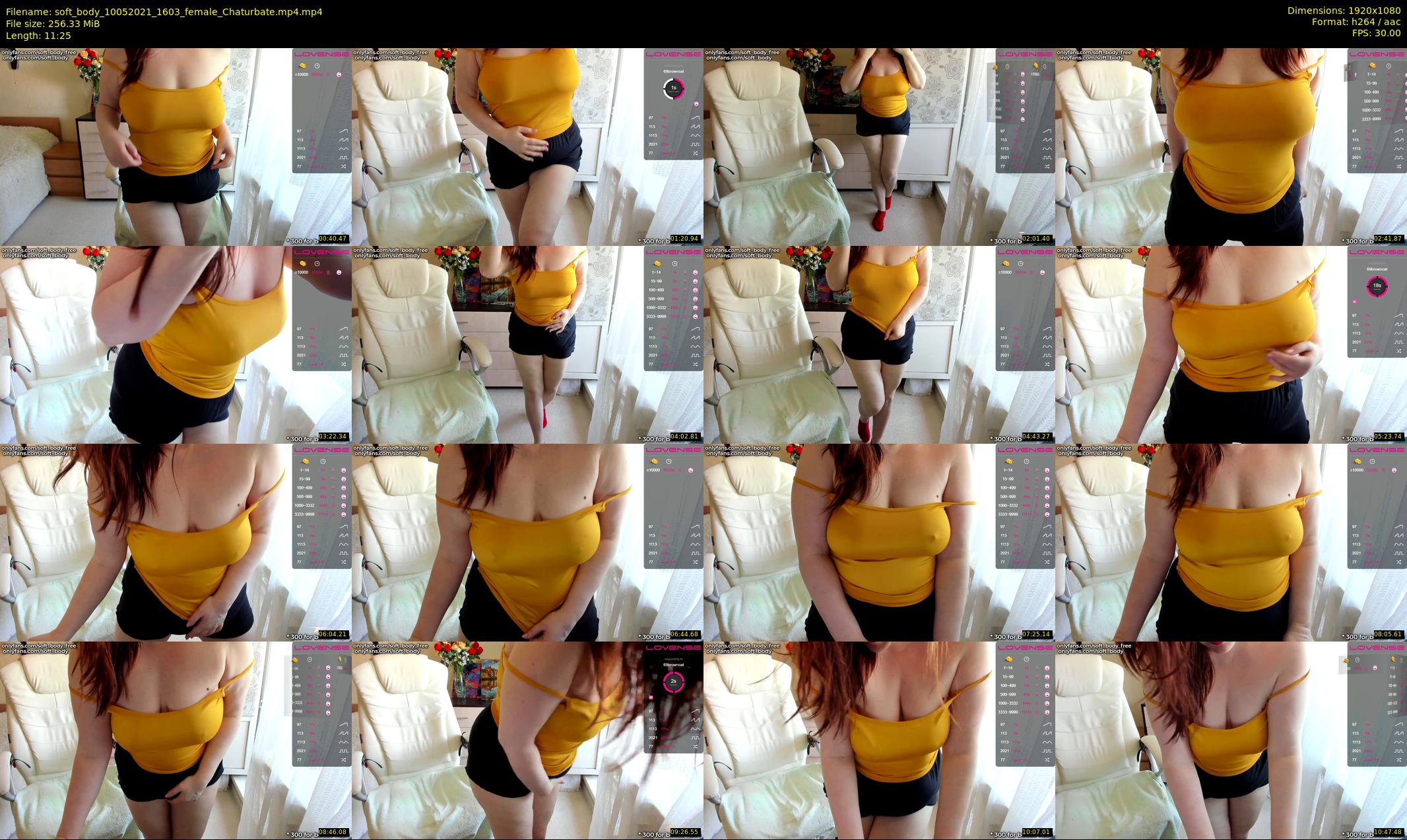 soft_body — 12 minute Chaturbate female cam show recording, 1080p, May 10, 2021