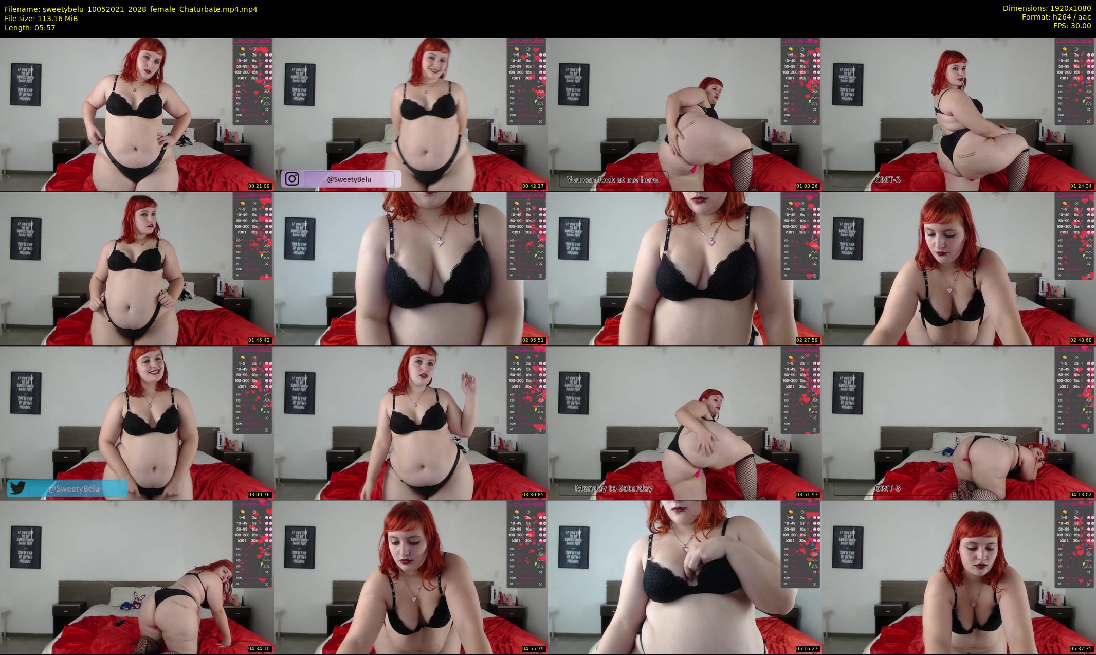 sweetybelu — 6 minute Chaturbate female cam show recording, 1080p, May 10, 2021