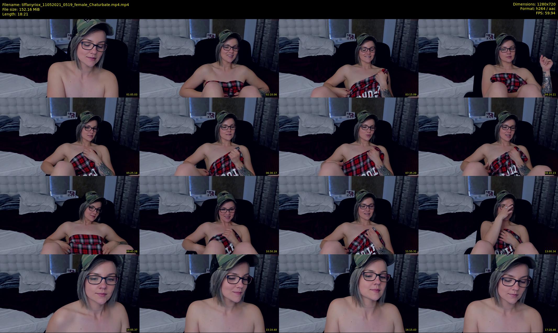 tiffanyriox — 19 minute Chaturbate female cam show recording, 720p, May 11, 2021