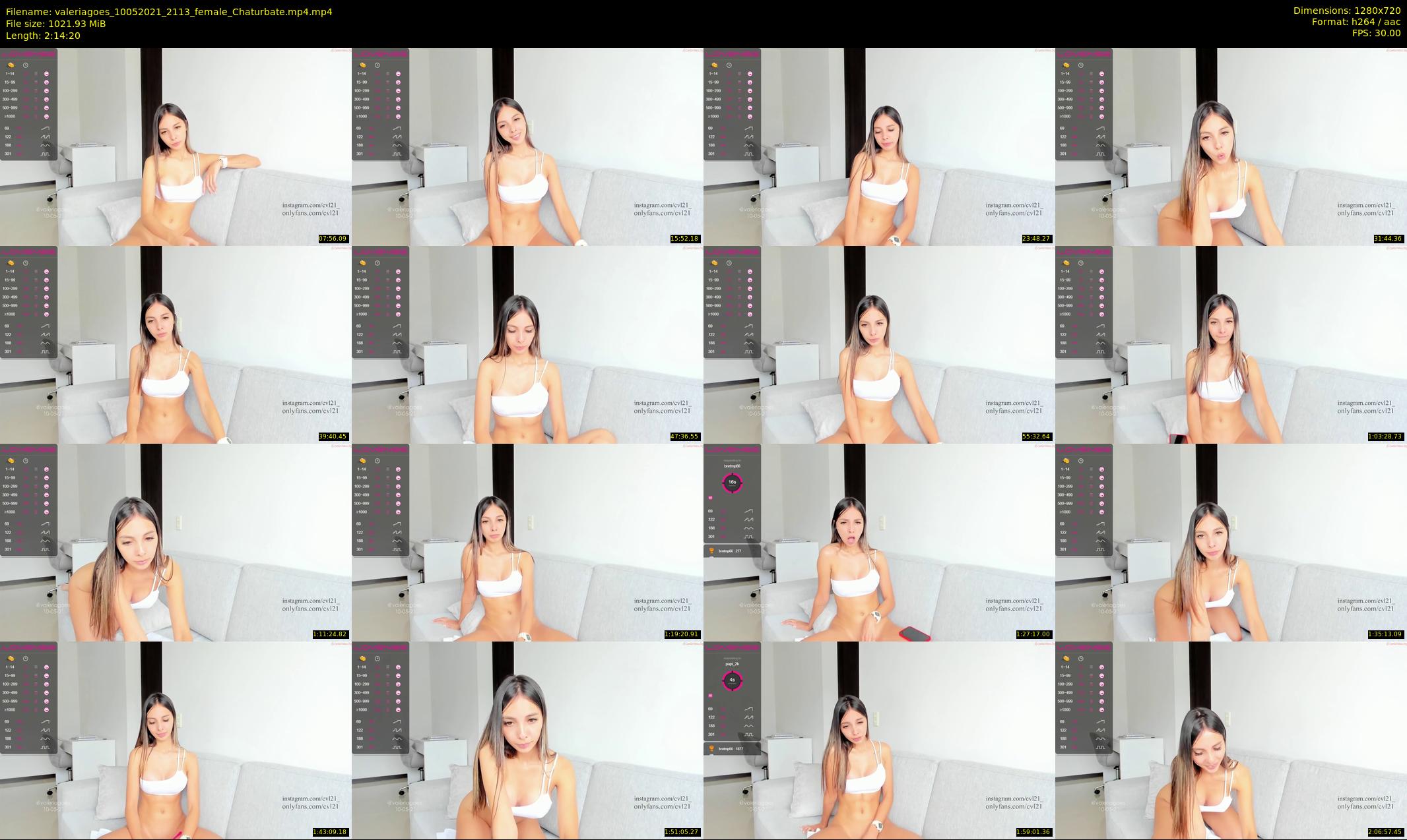 valeriagoes — 135 minute Chaturbate female cam show recording, 720p, May 10, 2021