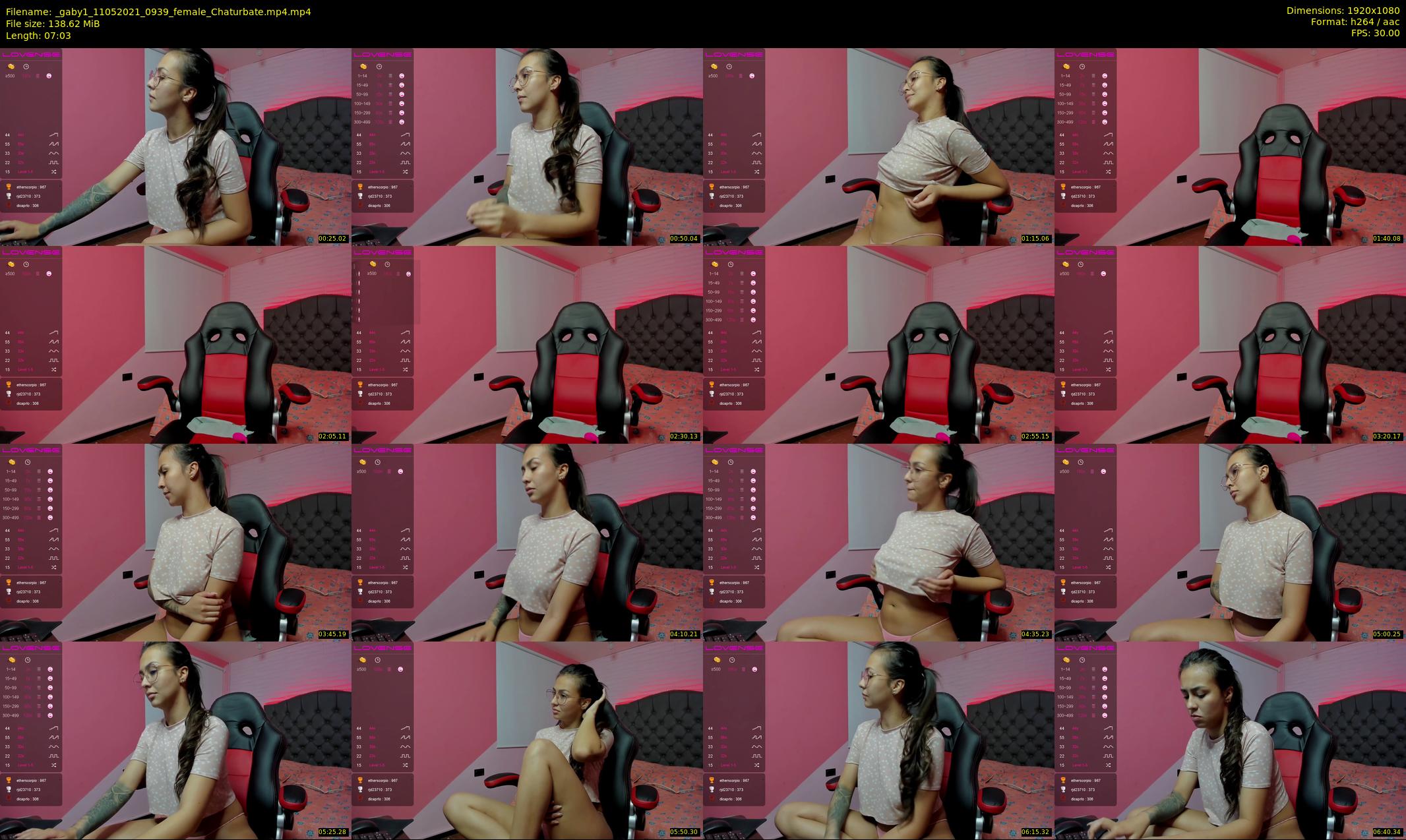 _gaby1 — 8 minute Chaturbate female cam show recording, 1080p, May 11, 2021