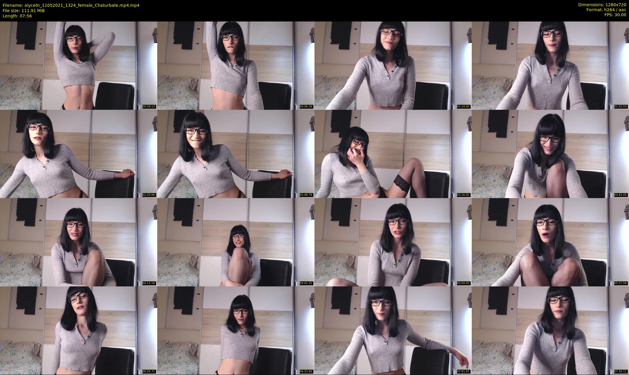 alycetn — 8 minute Chaturbate female cam show recording, 720p, May 11, 2021