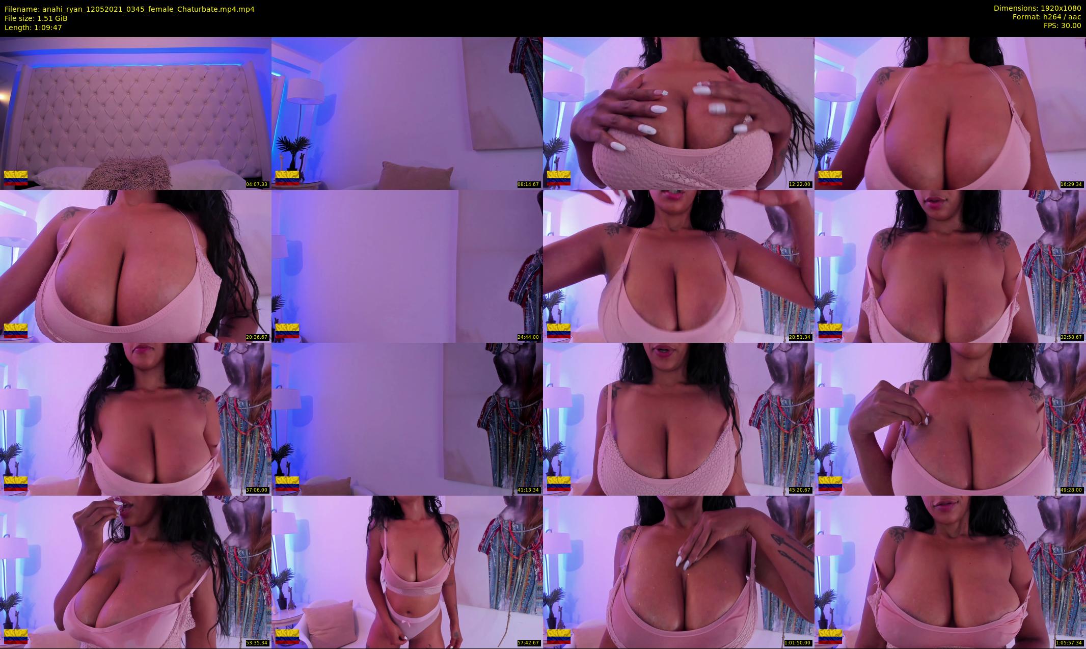 anahi_ryan — 70 minute Chaturbate female cam show recording, 1080p, May 12, 2021