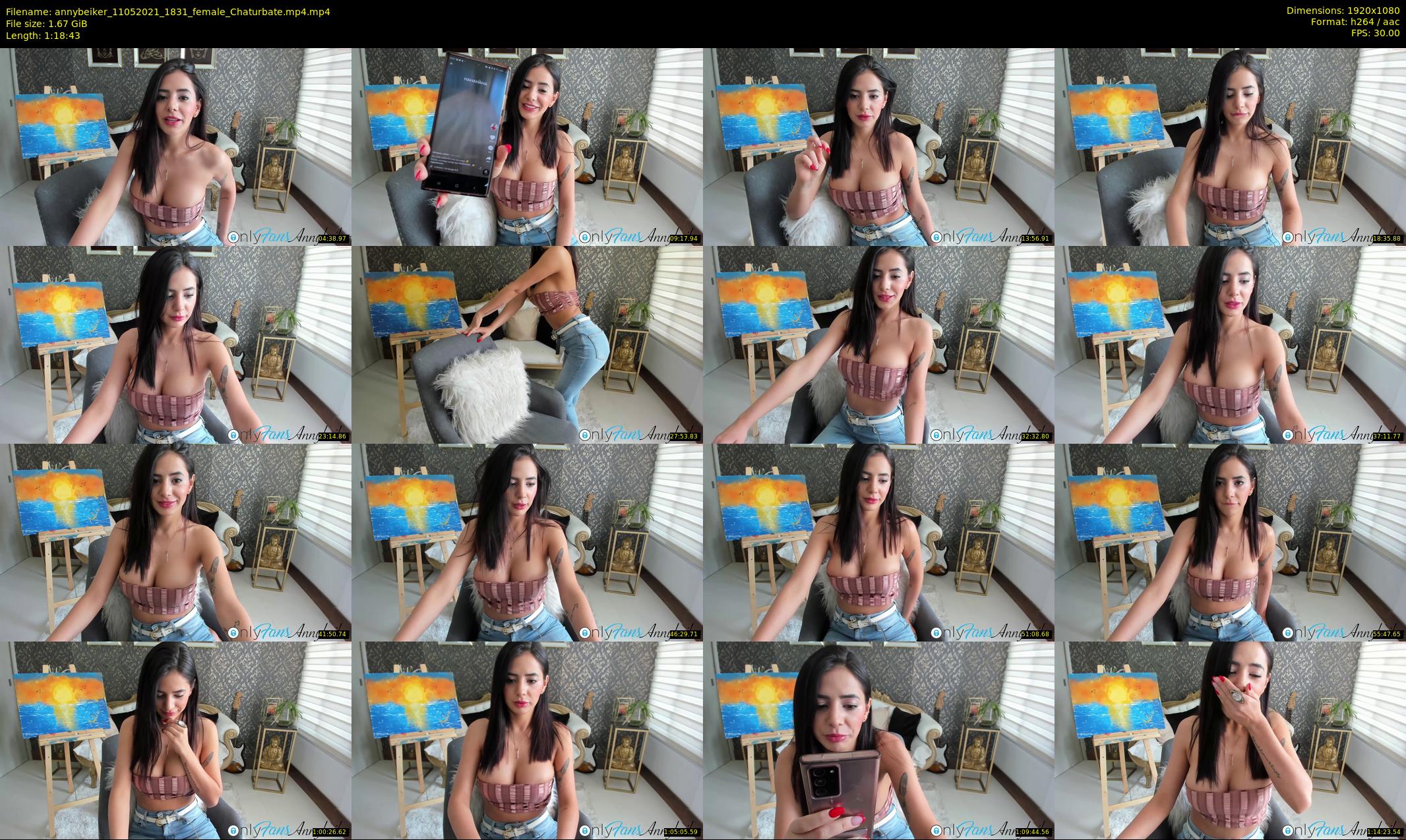 annybeiker — 79 minute Chaturbate female cam show recording, 1080p, May 11, 2021