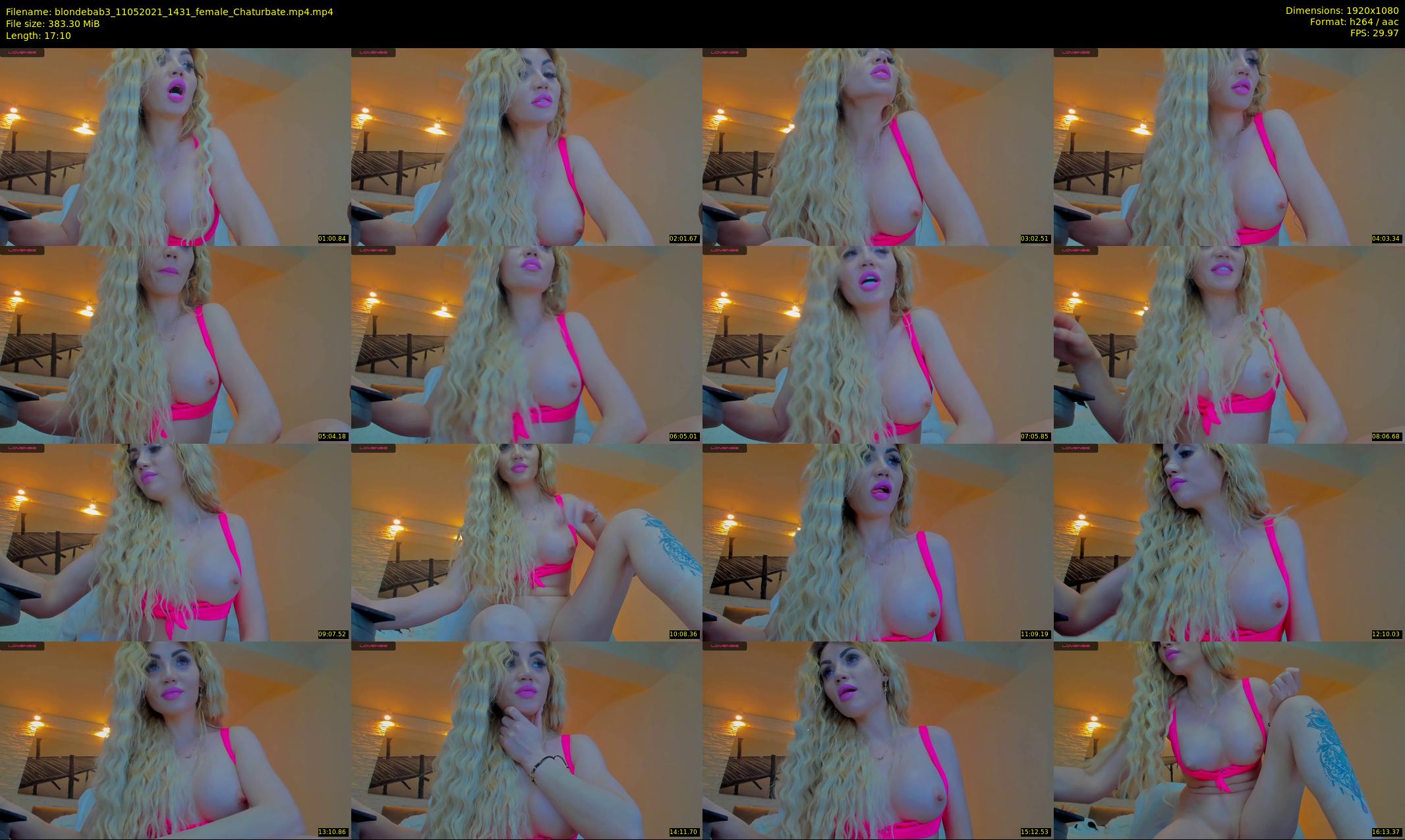 blondebab3 — 18 minute Chaturbate female cam show recording, 1080p, May 11, 2021