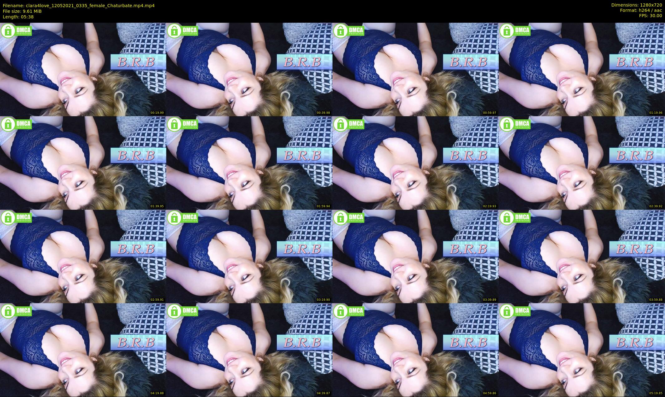 clara4love — 6 minute Chaturbate female cam show recording, 720p, May 12, 2021