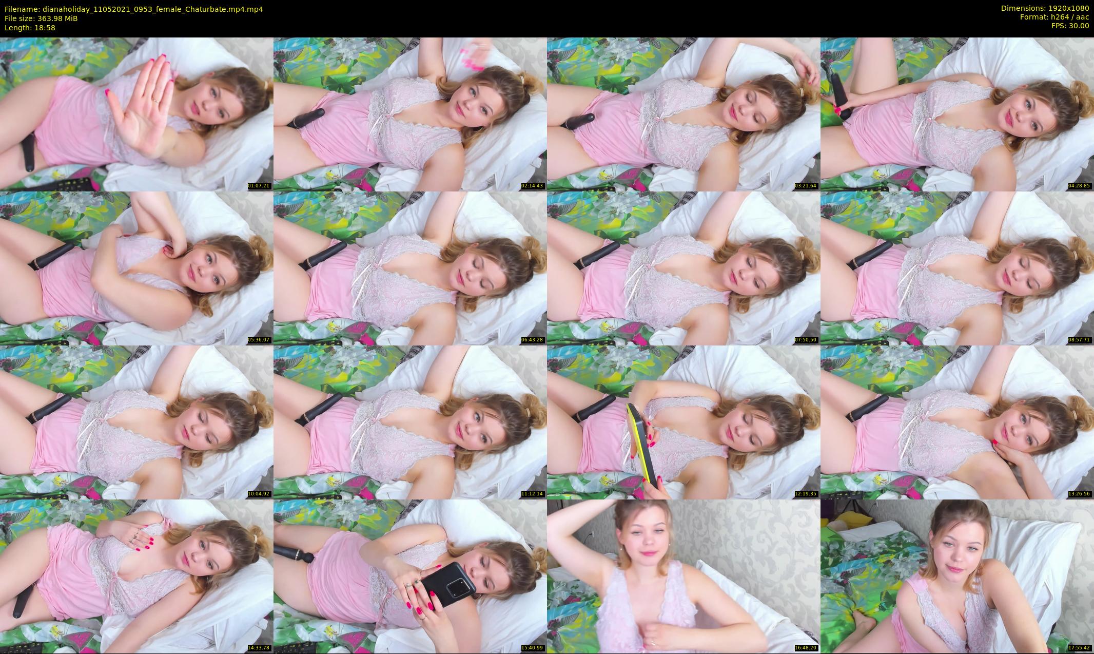 dianaholiday — 19 minute Chaturbate female cam show recording, 1080p, May 11, 2021