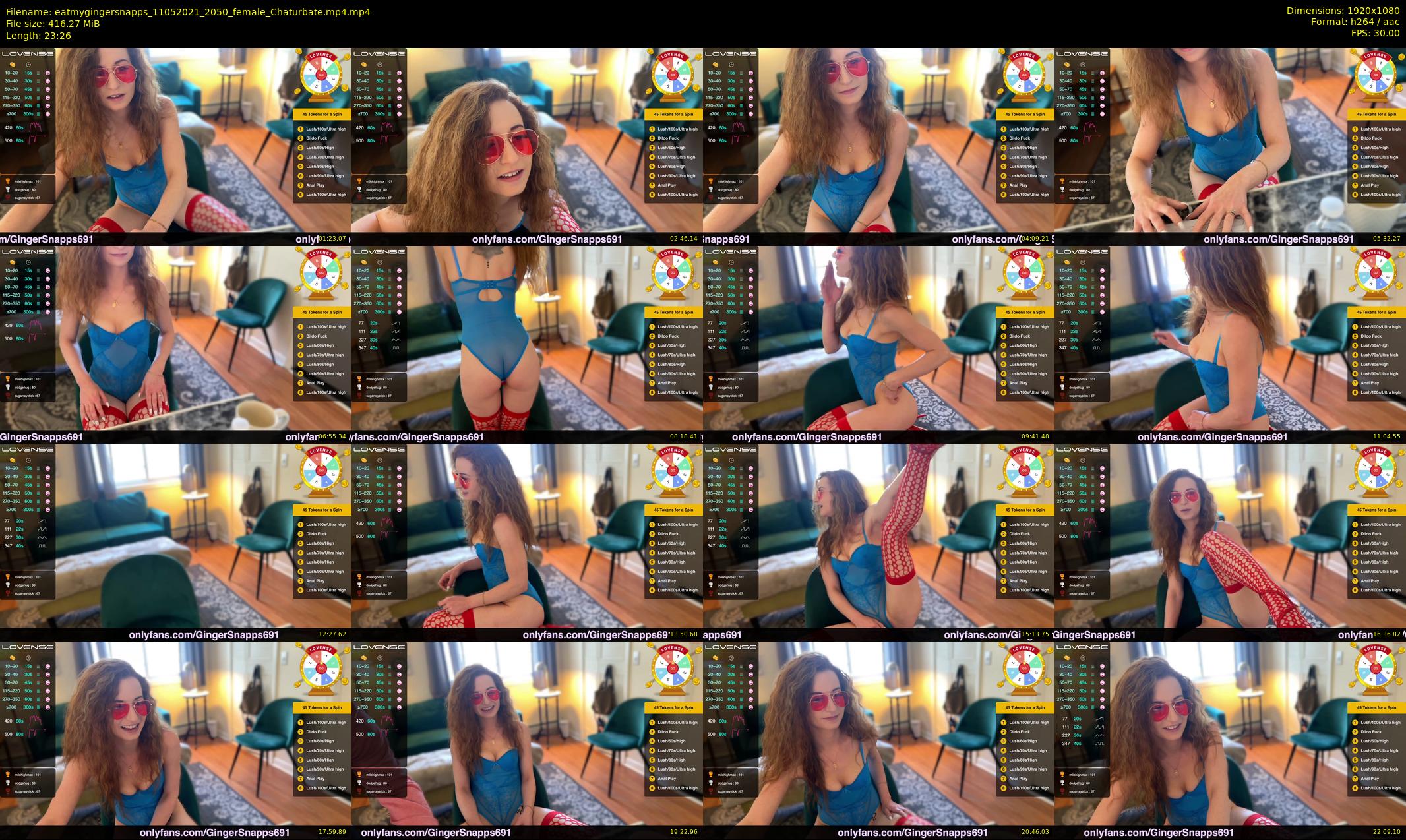 eatmygingersnapps — 24 minute Chaturbate female cam show recording, 1080p, May 11, 2021