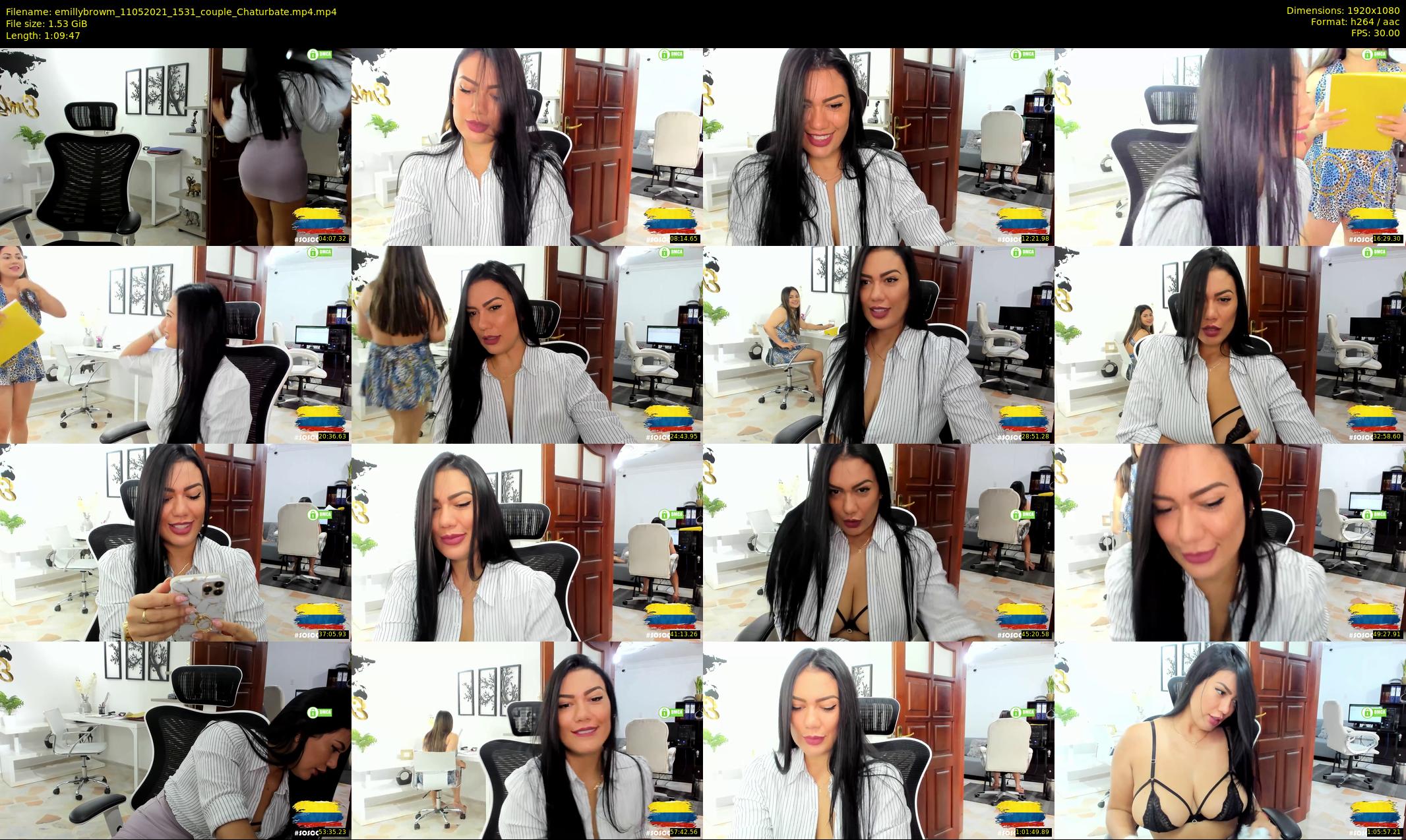 emillybrowm — 70 minute Chaturbate couple cam show recording, 1080p, May 11, 2021