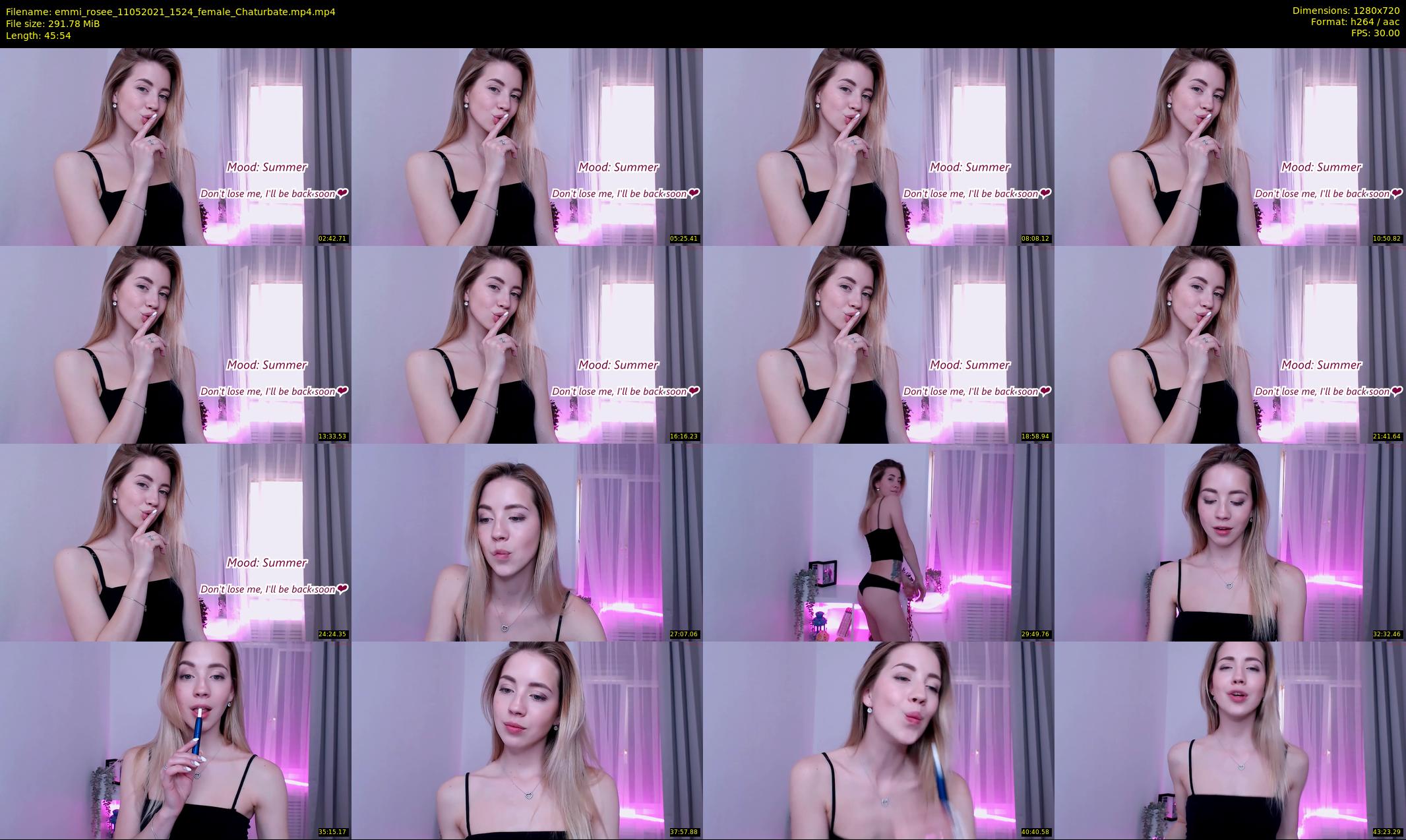 emmi_rosee — 46 minute Chaturbate female cam show recording, 720p, May 11, 2021