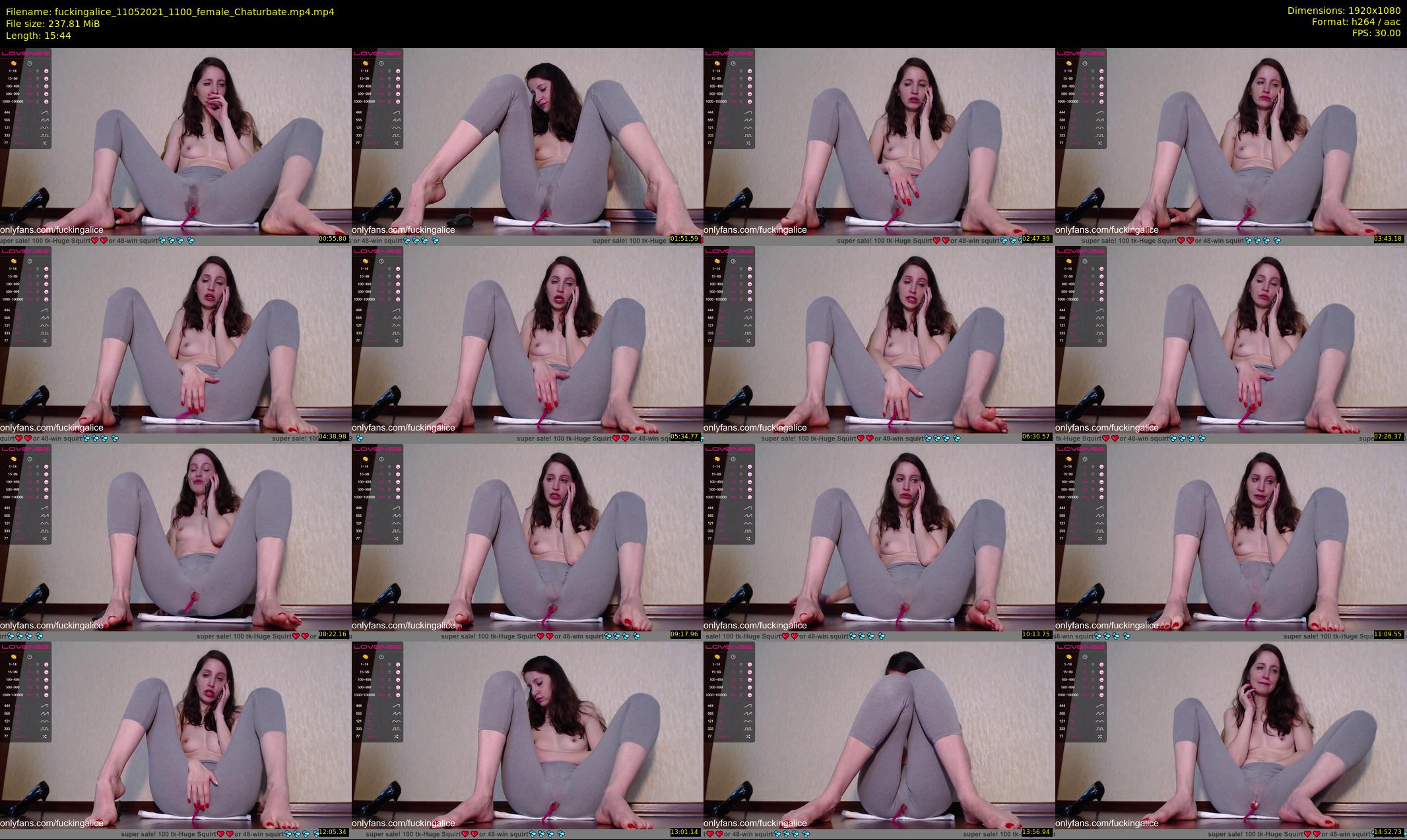 fuckingalice — 16 minute Chaturbate female cam show recording, 1080p, May 11, 2021
