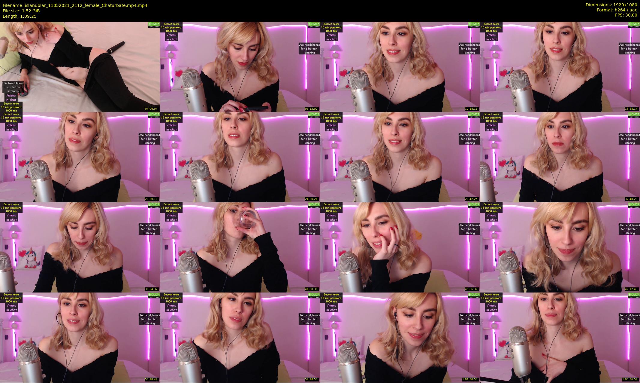 islanublar — 70 minute Chaturbate female cam show recording, 1080p, May 11, 2021