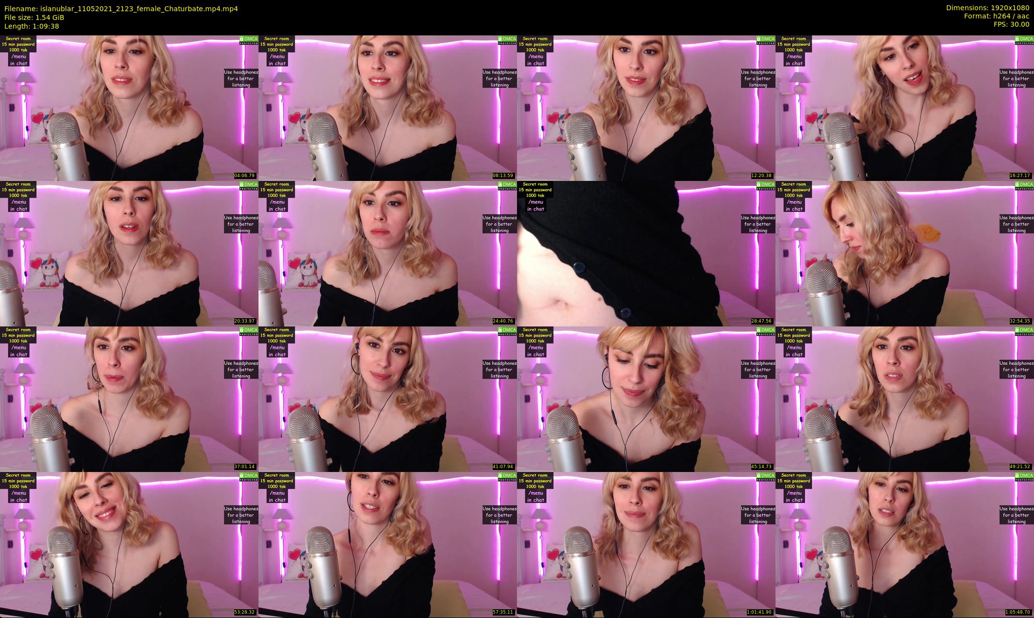 islanublar — 70 minute Chaturbate female cam show recording, 1080p, May 11, 2021