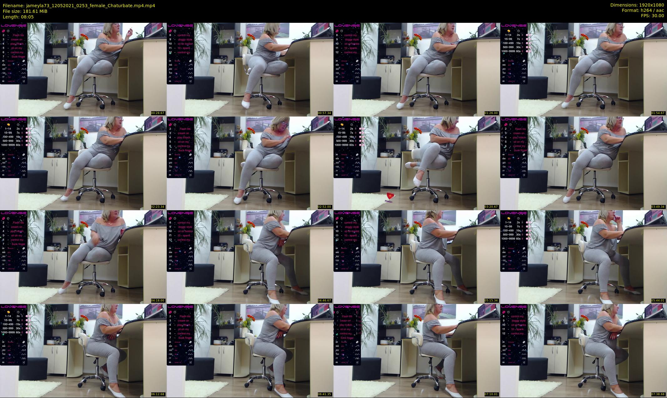 jameyla73 — 9 minute Chaturbate female cam show recording, 1080p, May 12, 2021